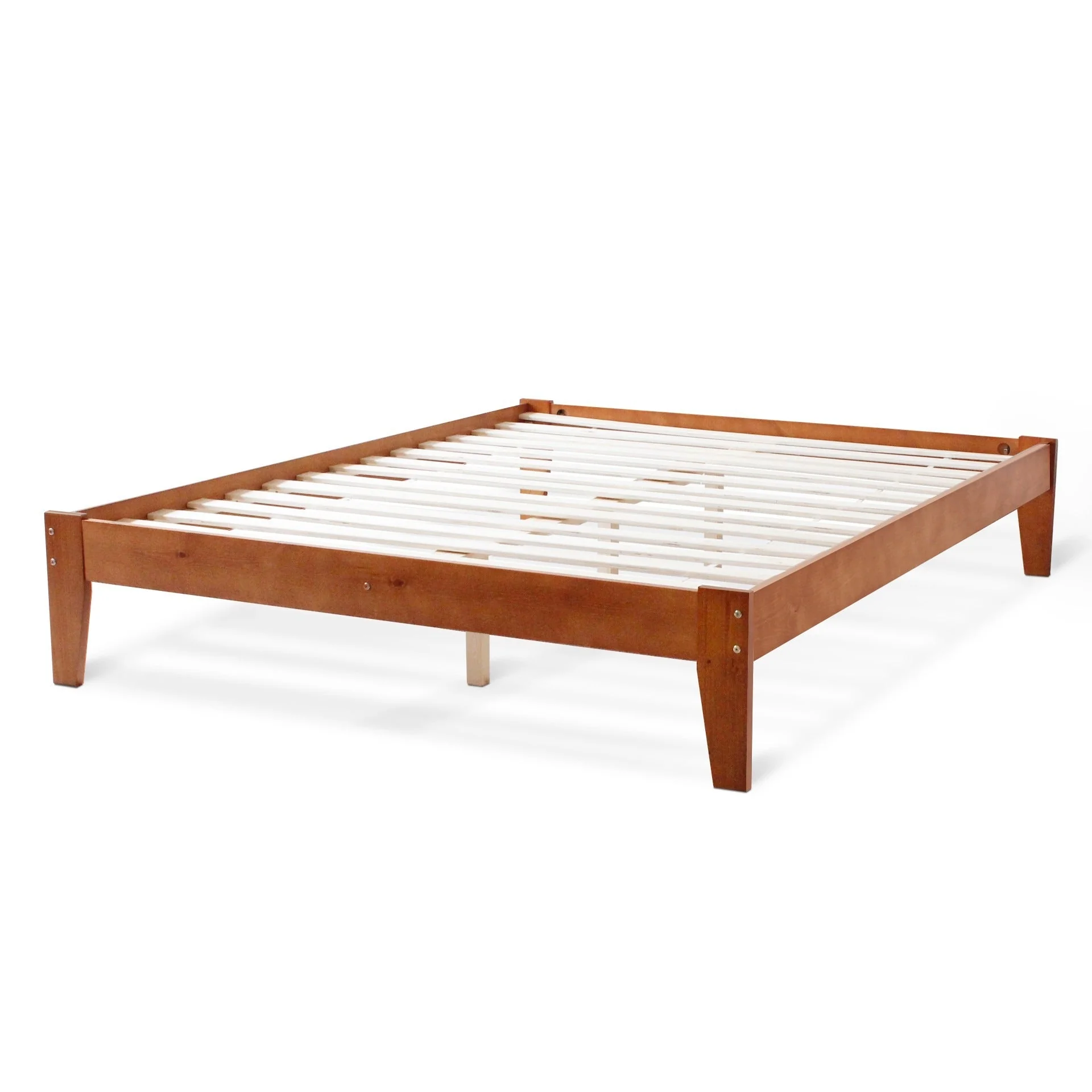 Meri Queen Wooden Bed Frame - Oak - Image 10