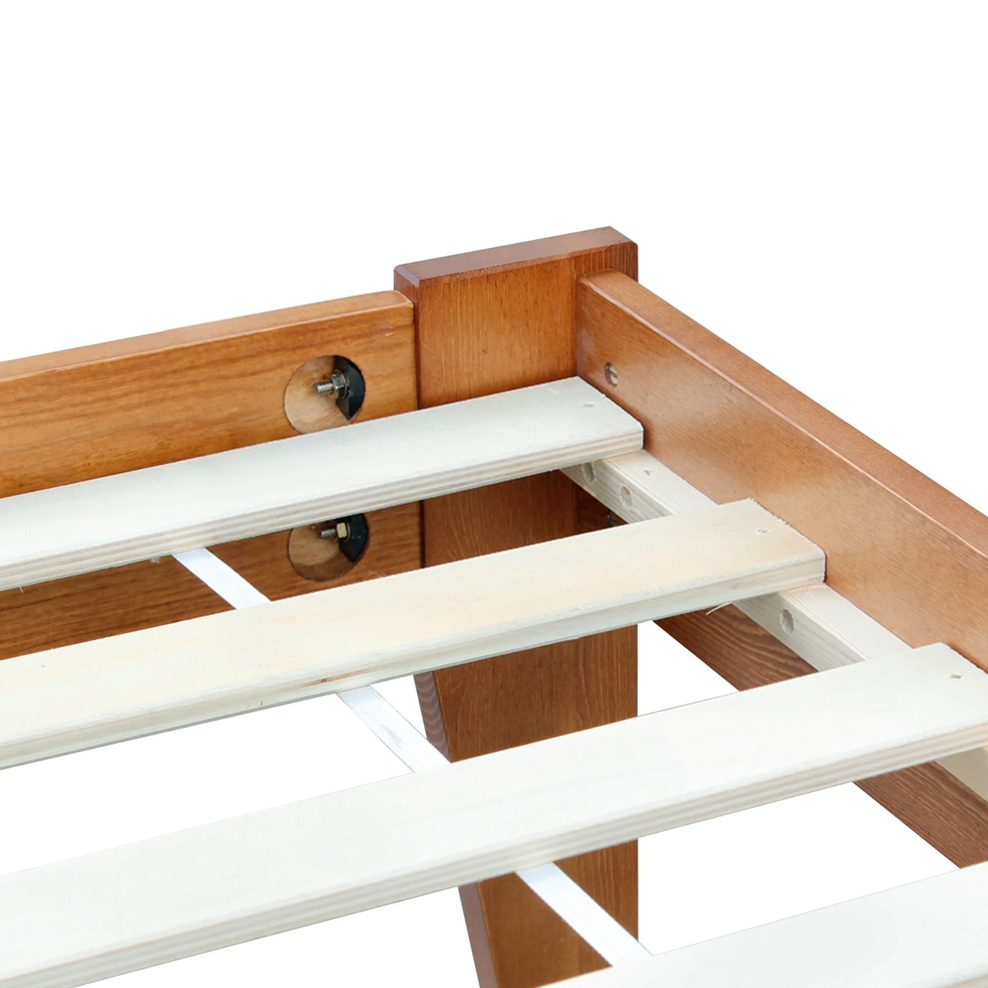Meri Queen Wooden Bed Frame - Oak - Image 12