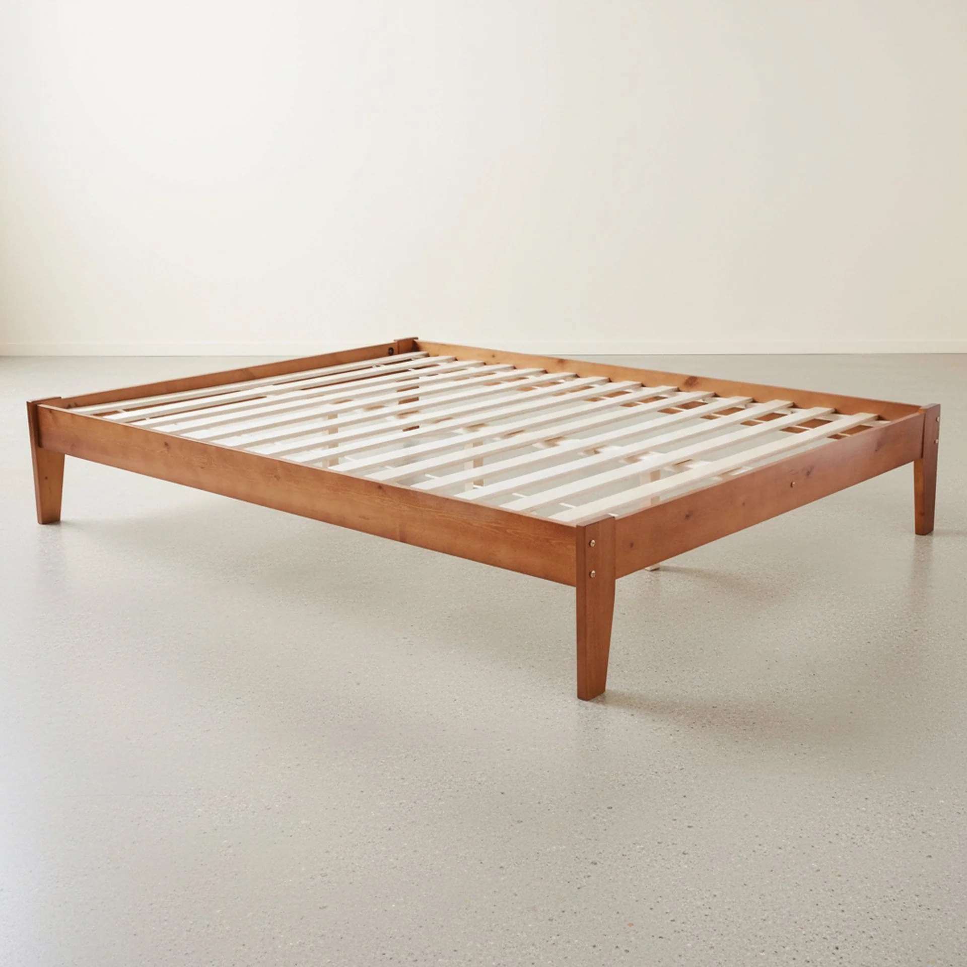 Meri Queen Wooden Bed Frame - Oak - Image 14