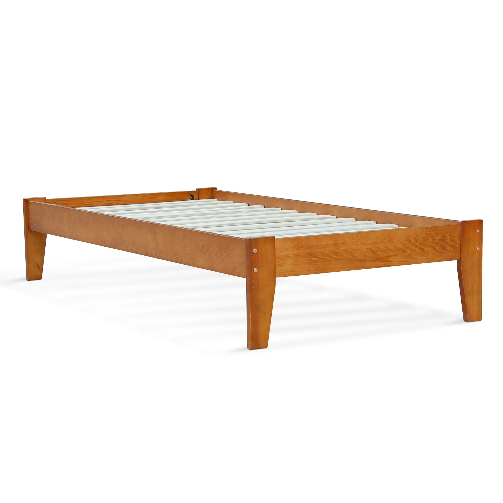 Meri Single Wooden Bed Frame - Oak - Image 7
