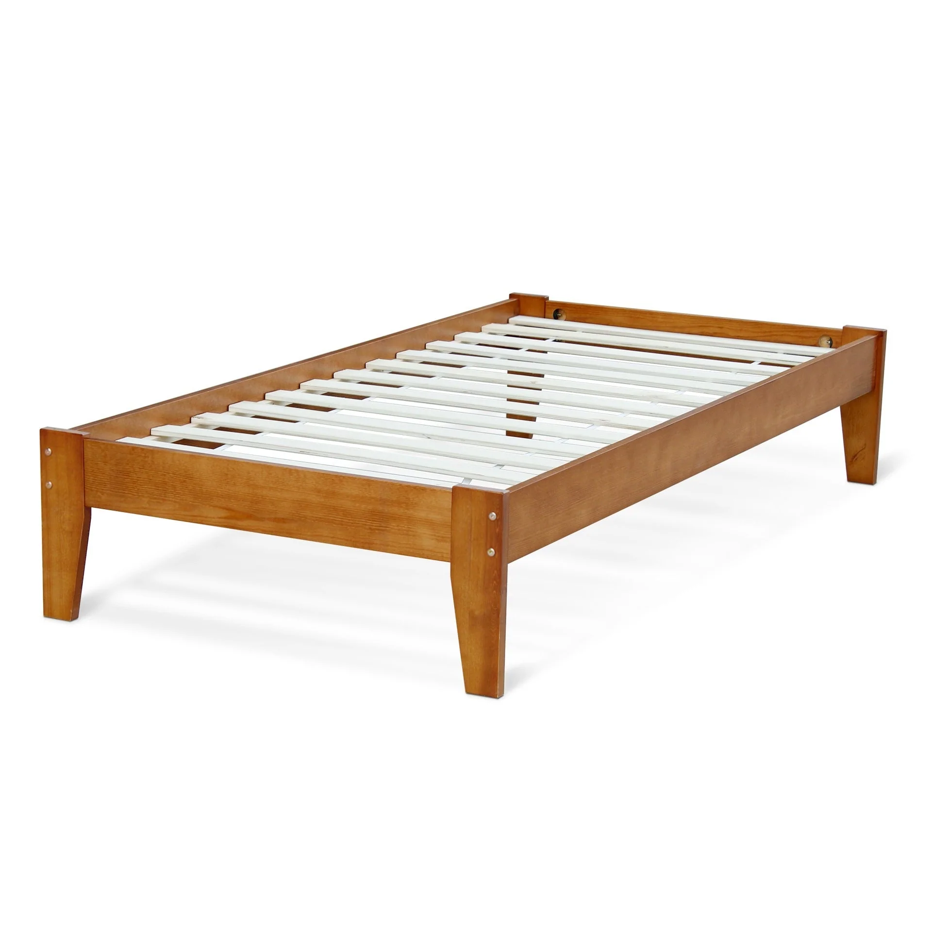 Meri Single Wooden Bed Frame - Oak - Image 8