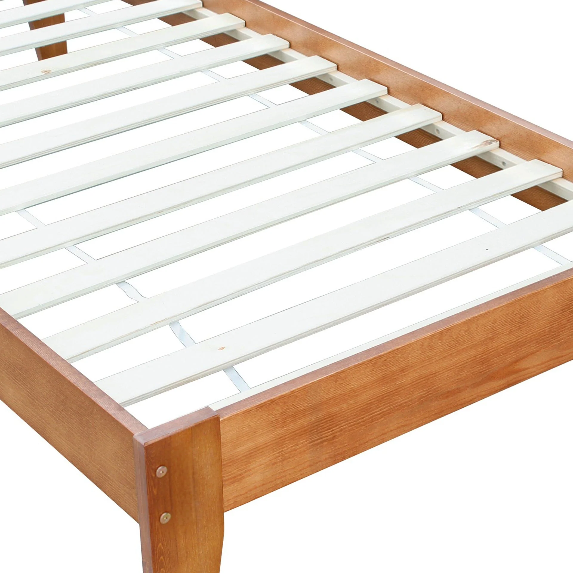 Meri Single Wooden Bed Frame - Oak - Image 9