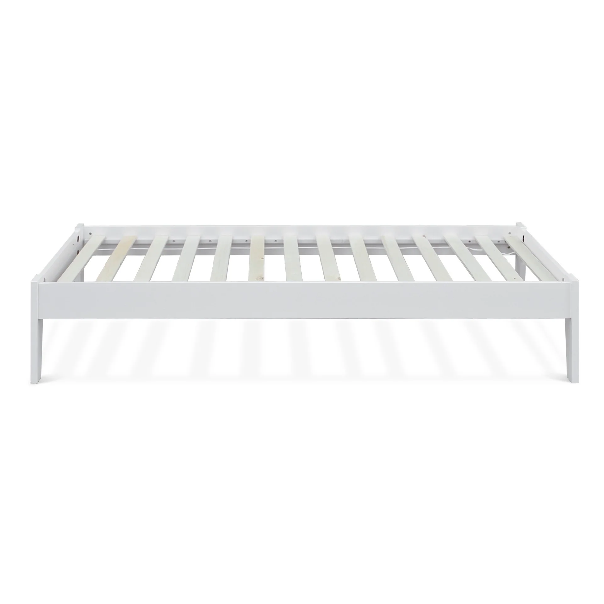 Meri Single Wooden Bed Frame - White - Image 16