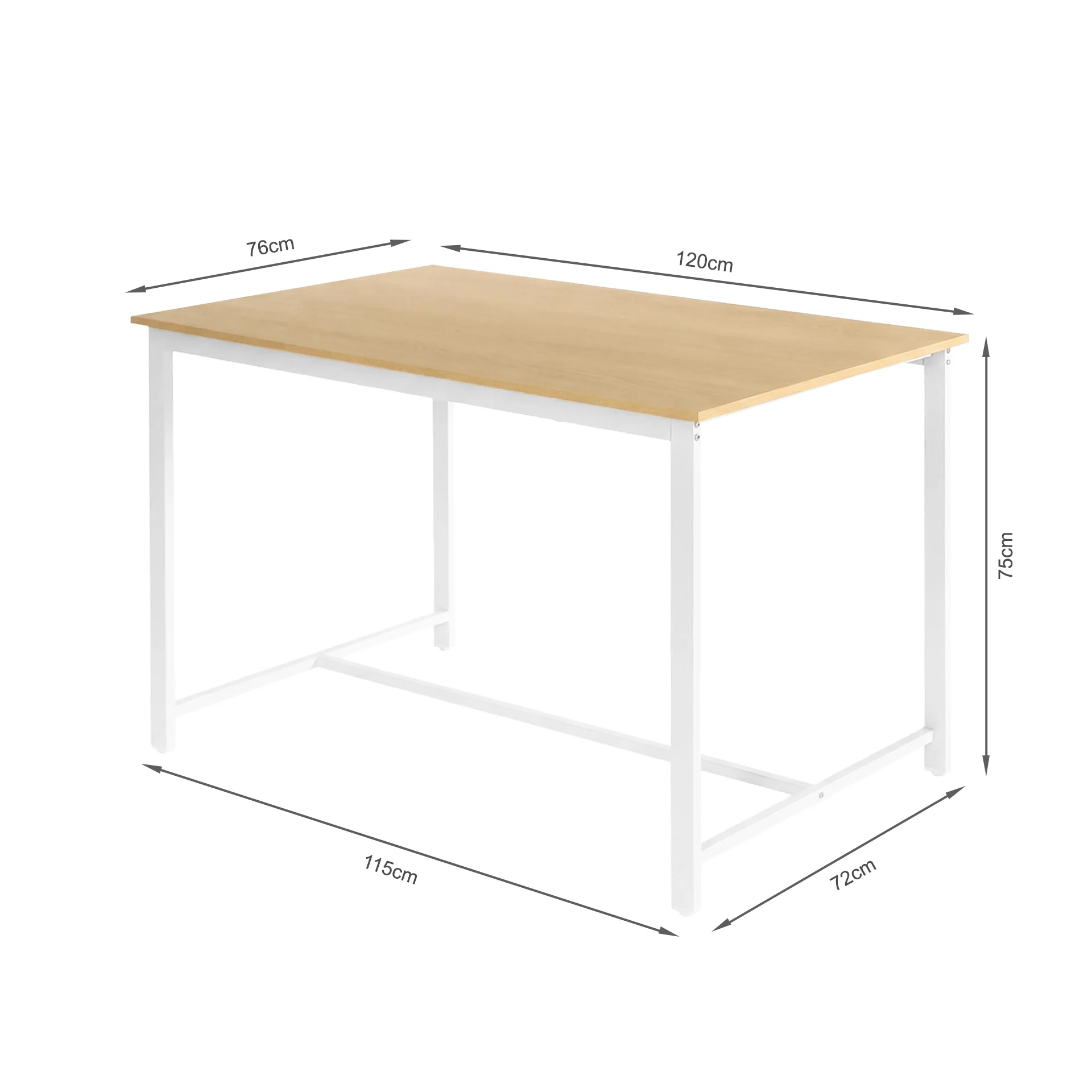 Merren 3 Piece Dining Set - Maple - Image 15