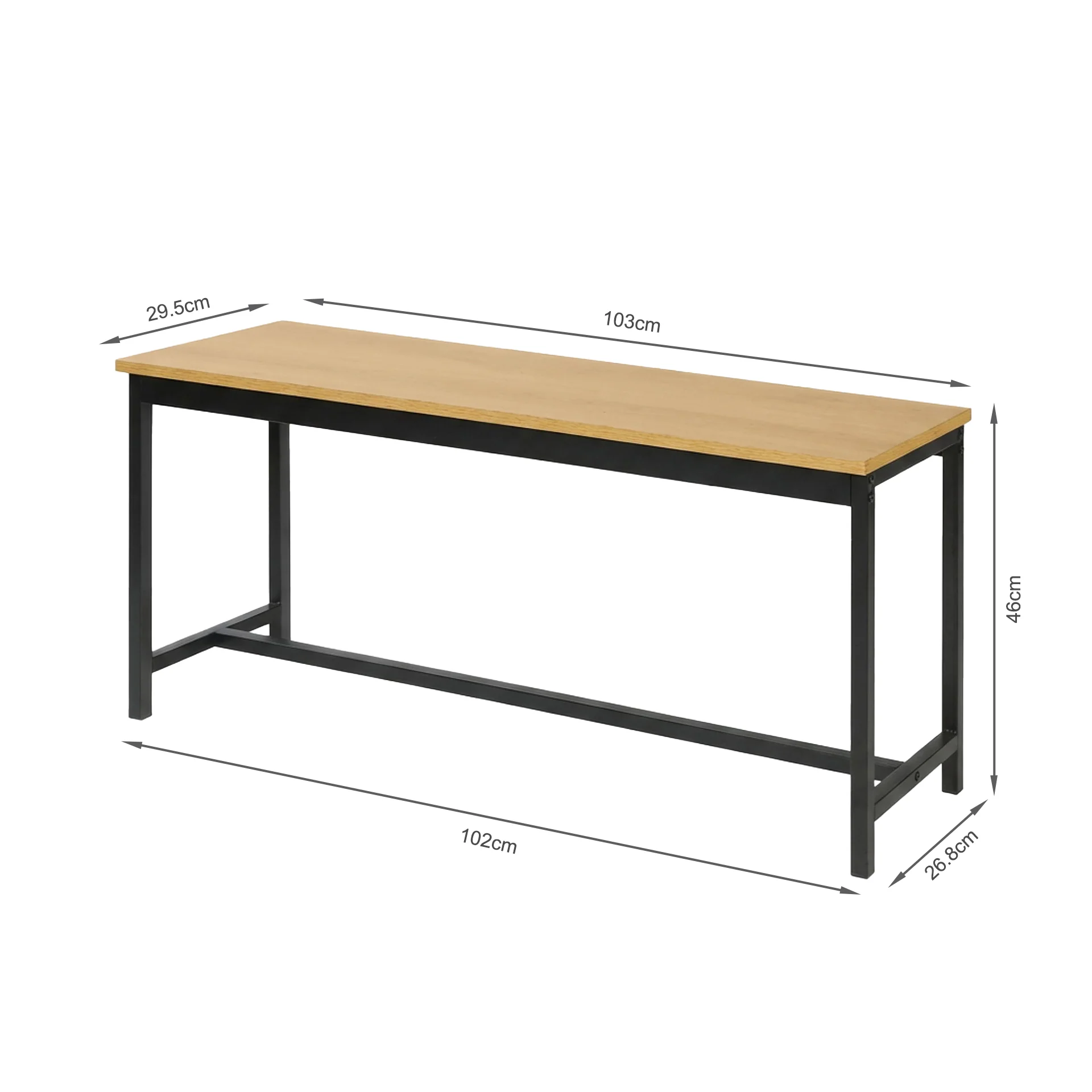 Merren 3 Piece Dining Set - Natural - Image 12