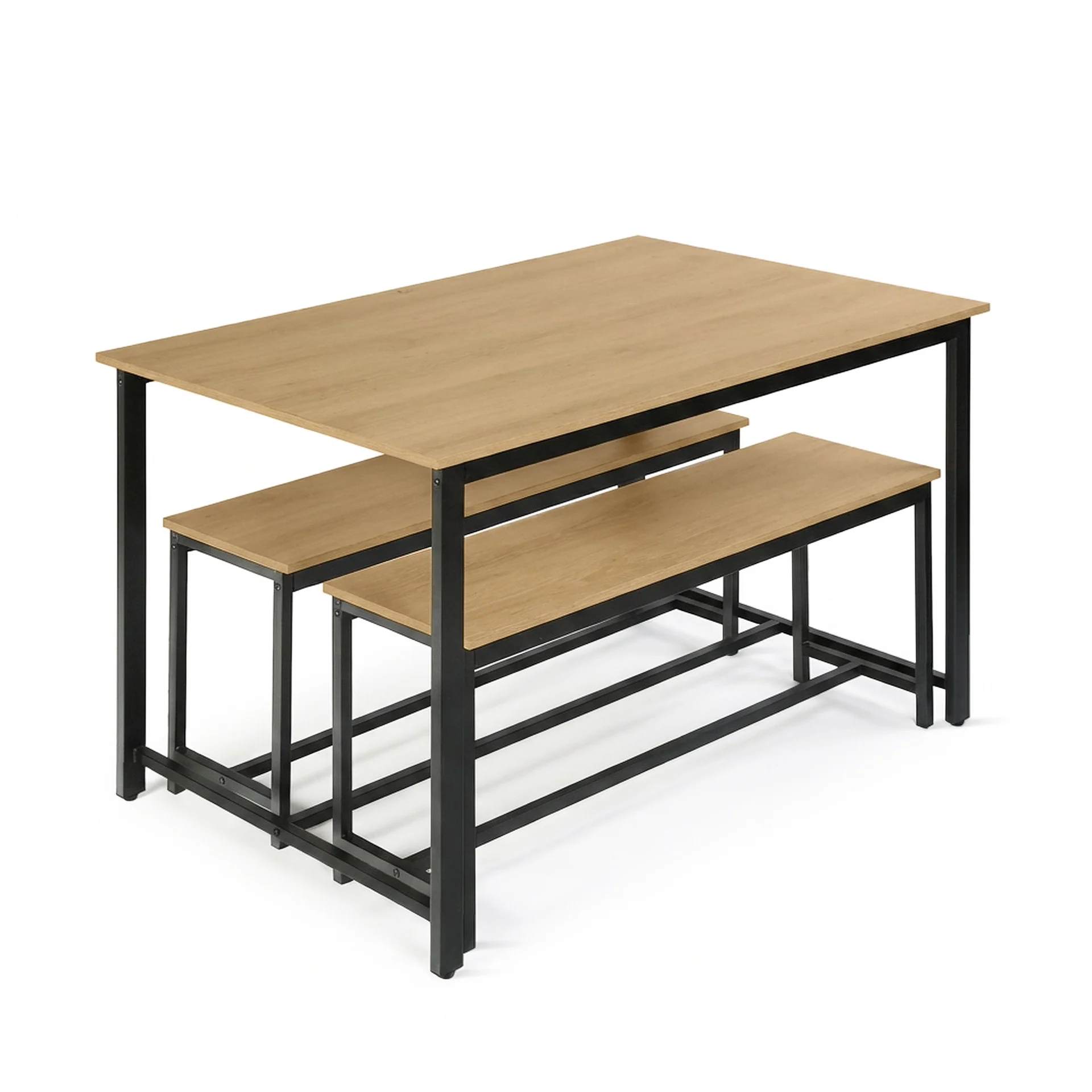 Merren 3 Piece Dining Set - Natural - Image 7