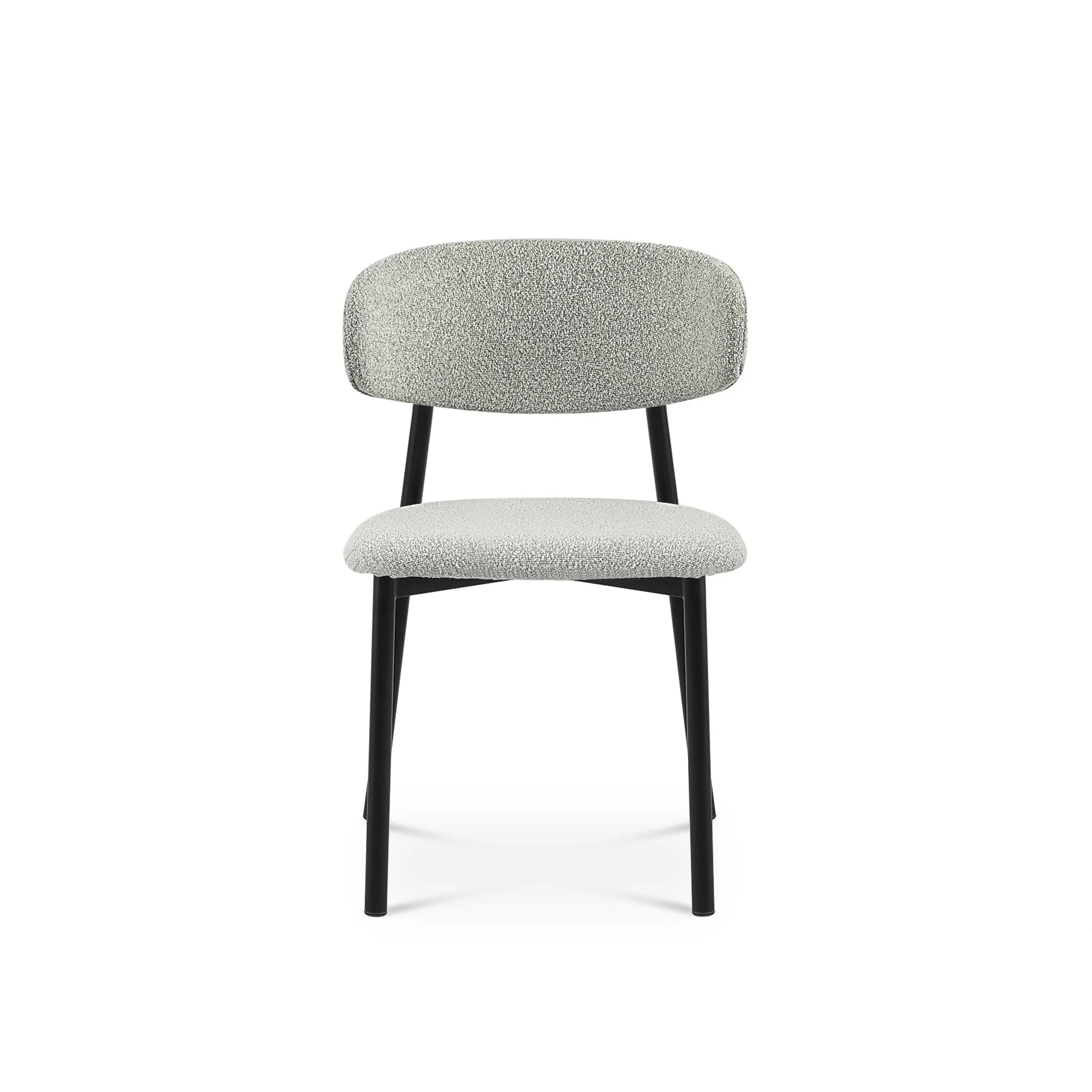Merrit Fabric Dining Chair - Set of 4 - Light Grey - Image 6