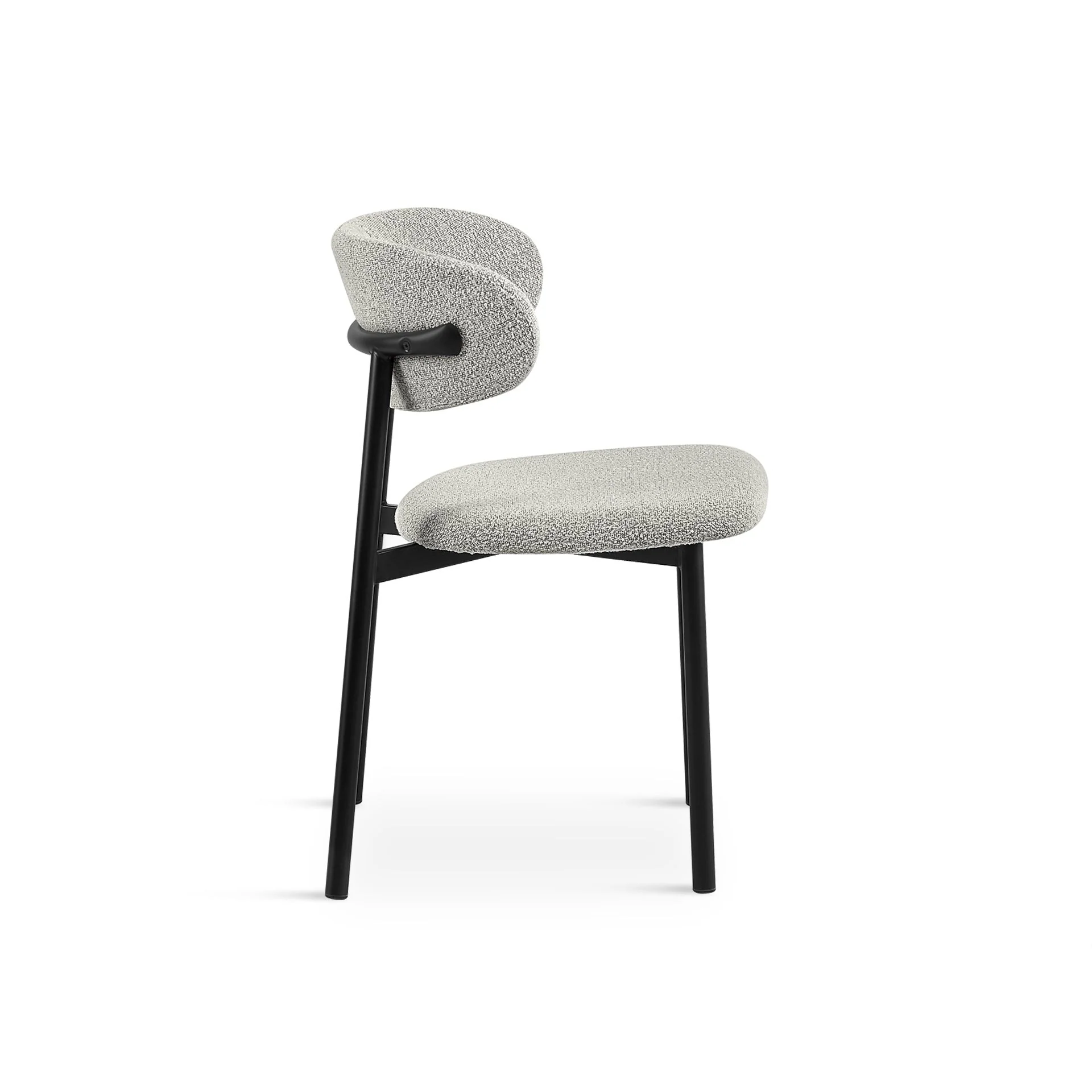 Merrit Fabric Dining Chair - Set of 4 - Light Grey - Image 7