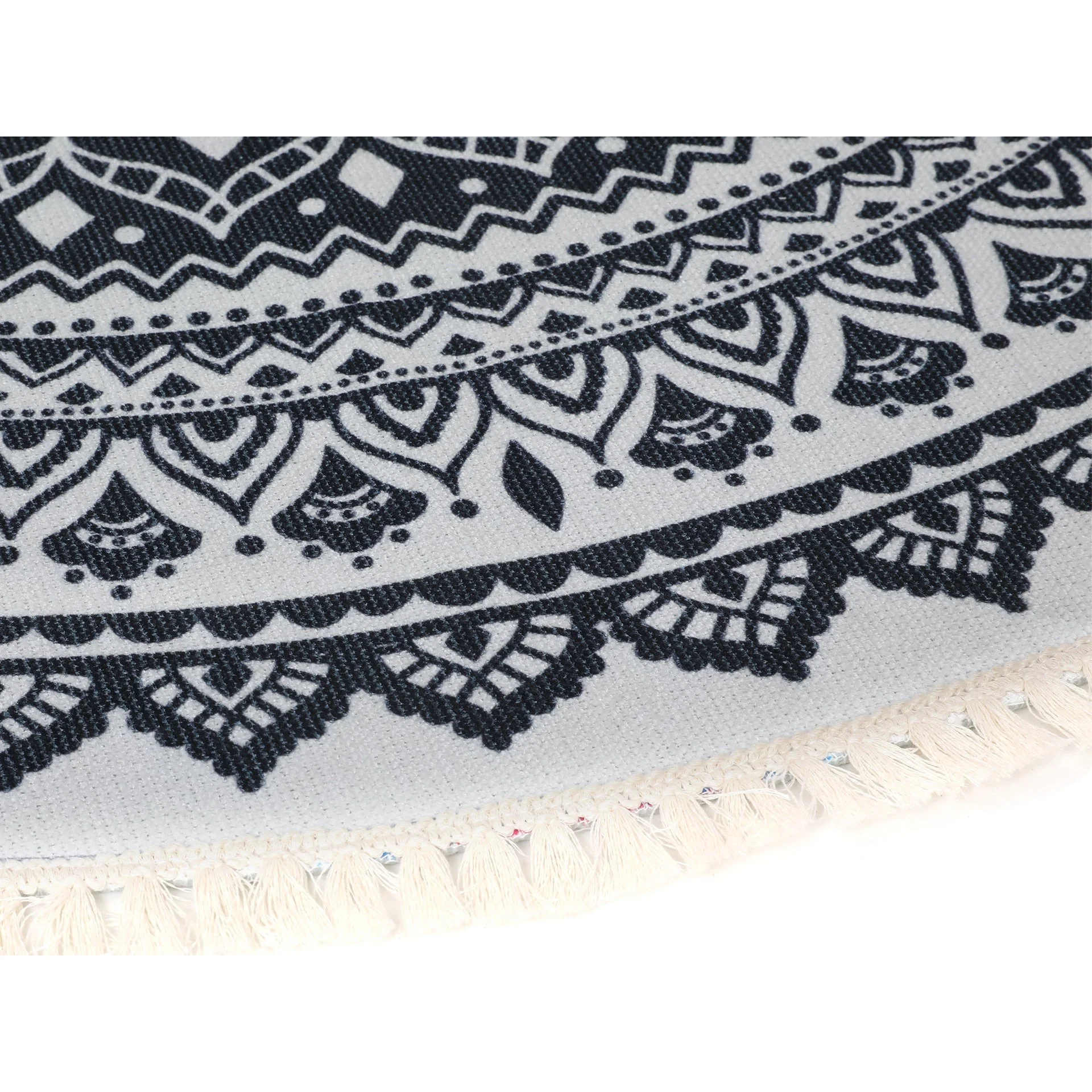 Mersey Bohemian Floor Rug - Black - Image 5