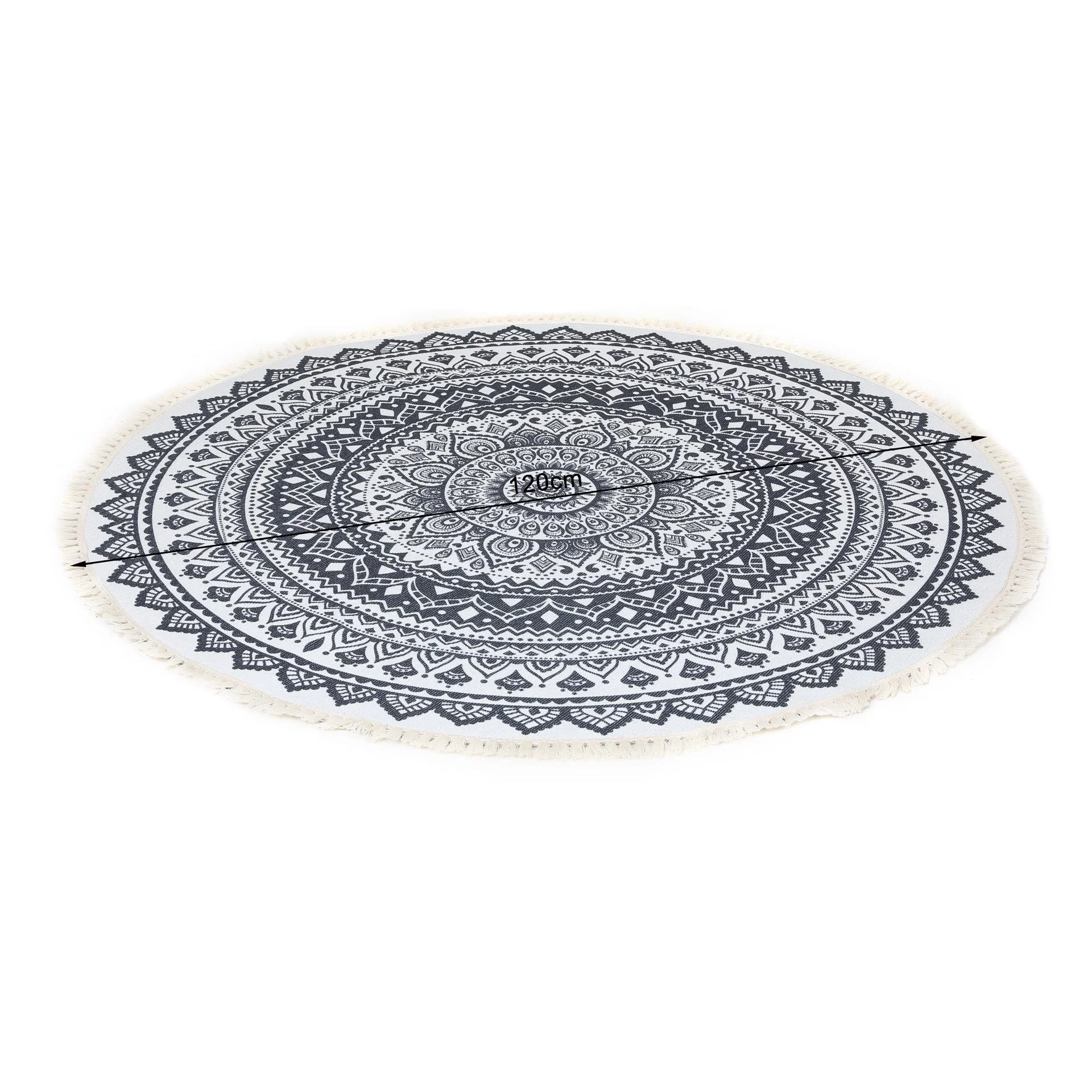 Mersey Bohemian Floor Rug - Black - Image 6