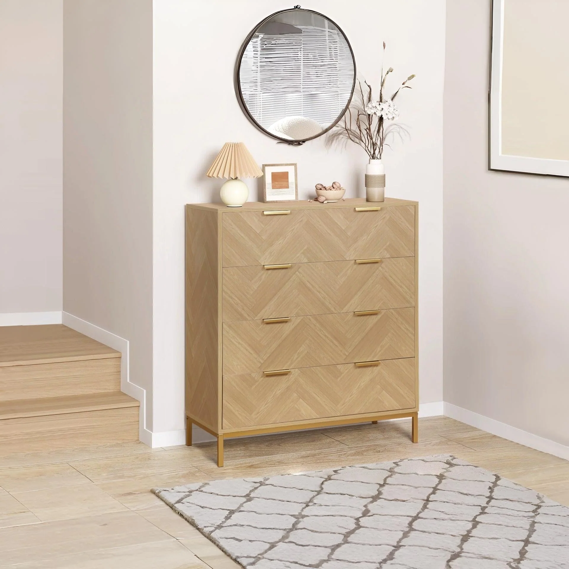 Mesa 4 Drawers Tallboy - Natural - Image 7