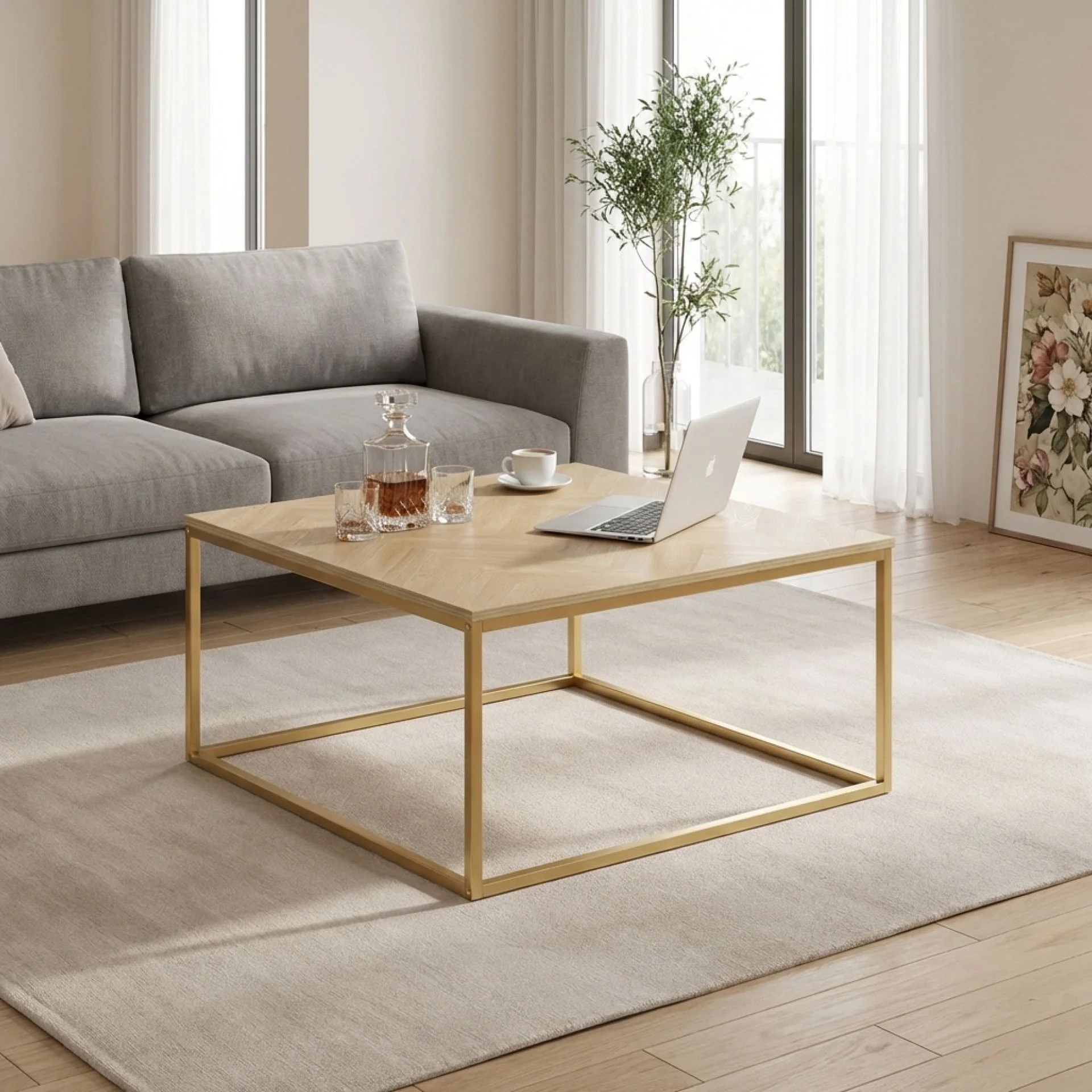 Mesa Rectangular Coffee Table - Natural