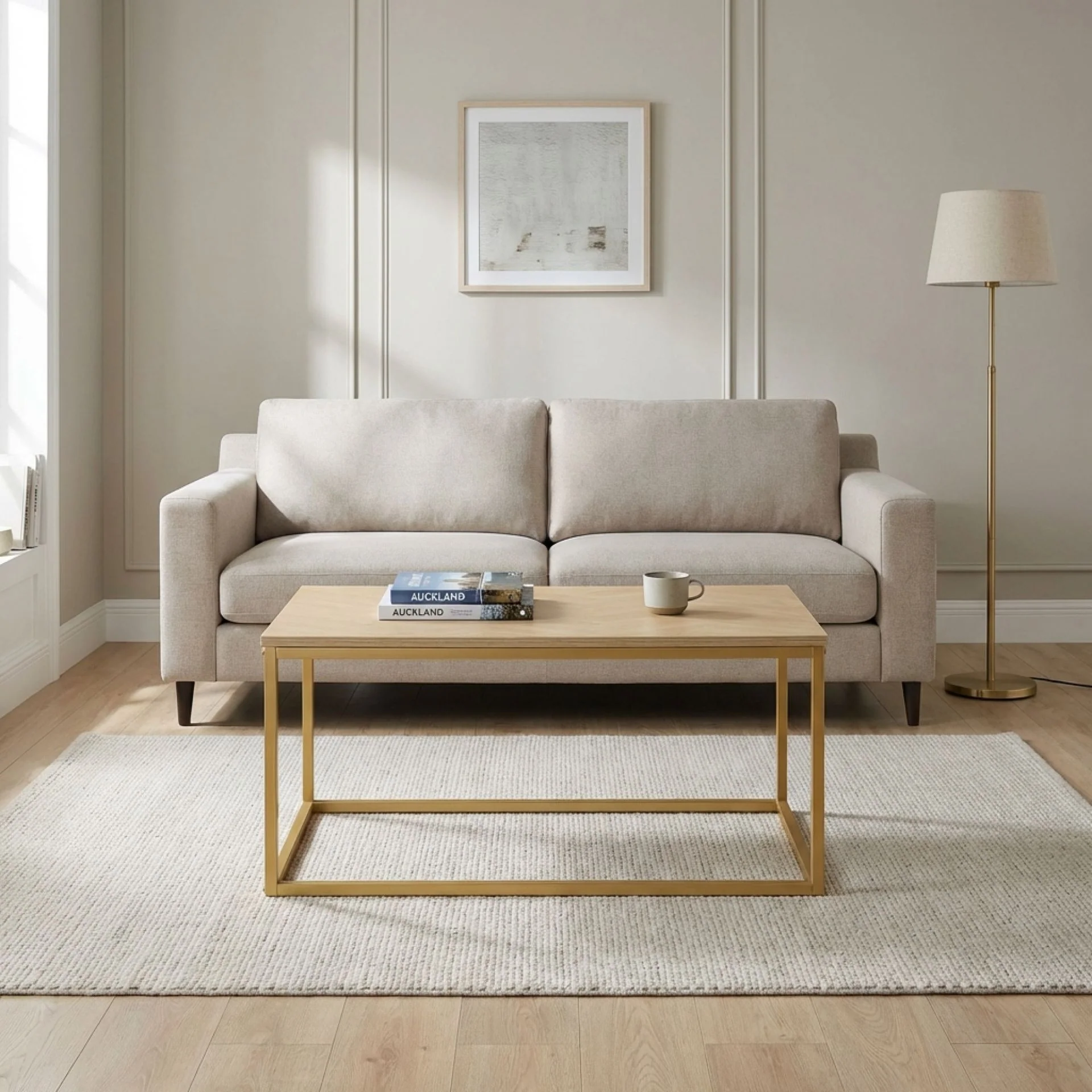 Mesa Rectangular Coffee Table - Natural - Image 4