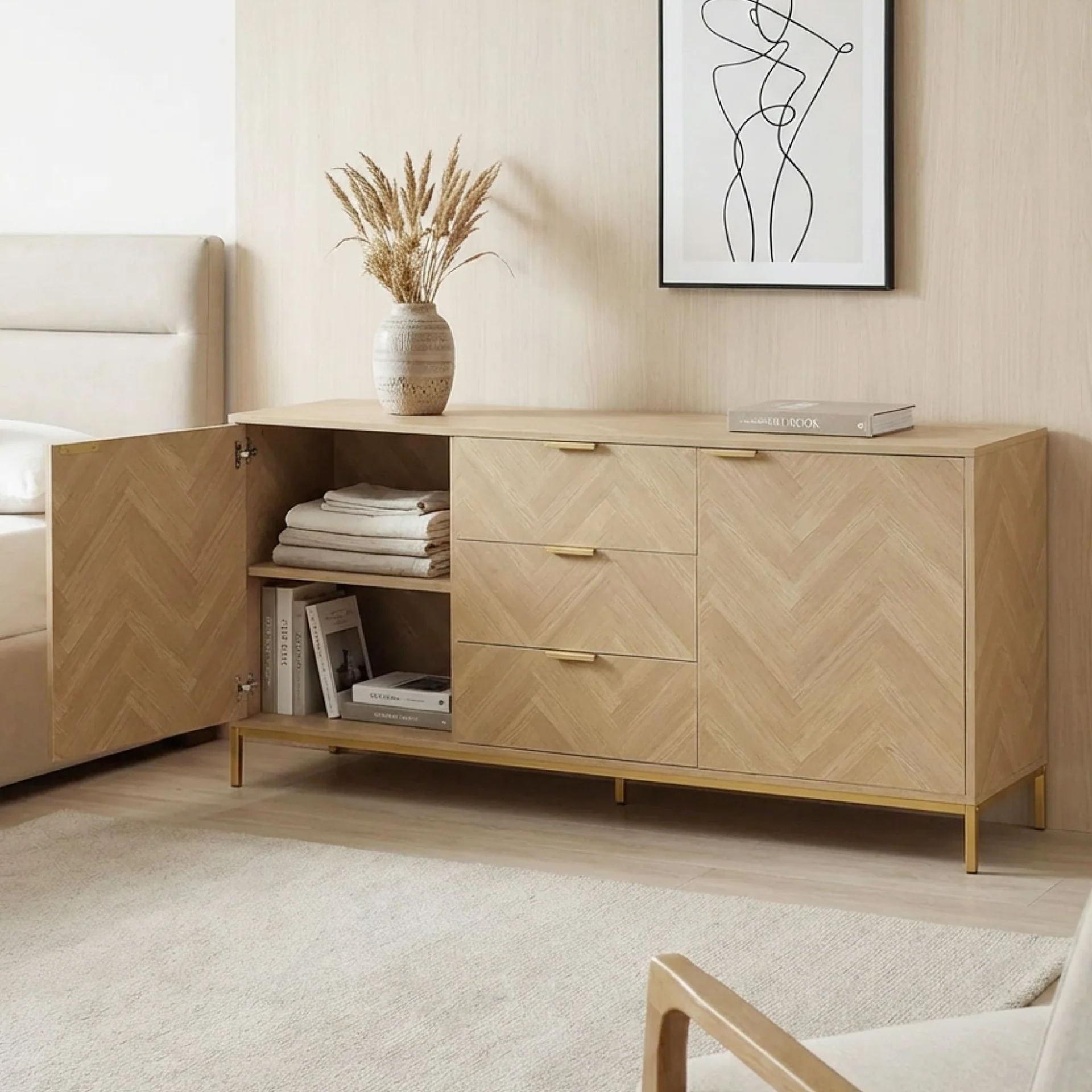 Mesa Sideboard Buffet Table - Natural - Image 2