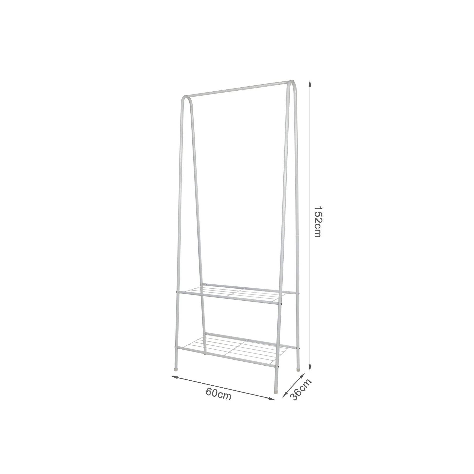 Metal Clothes Rack Stand - White - Image 7