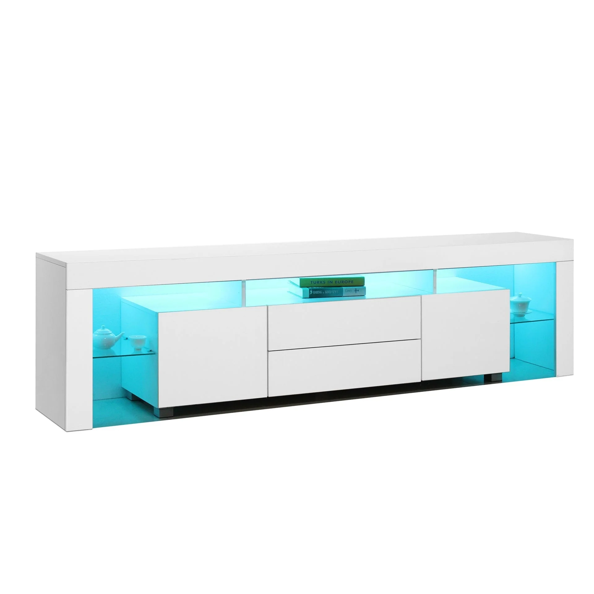 Micco 2m LED Entertainment Unit - White - Image 10