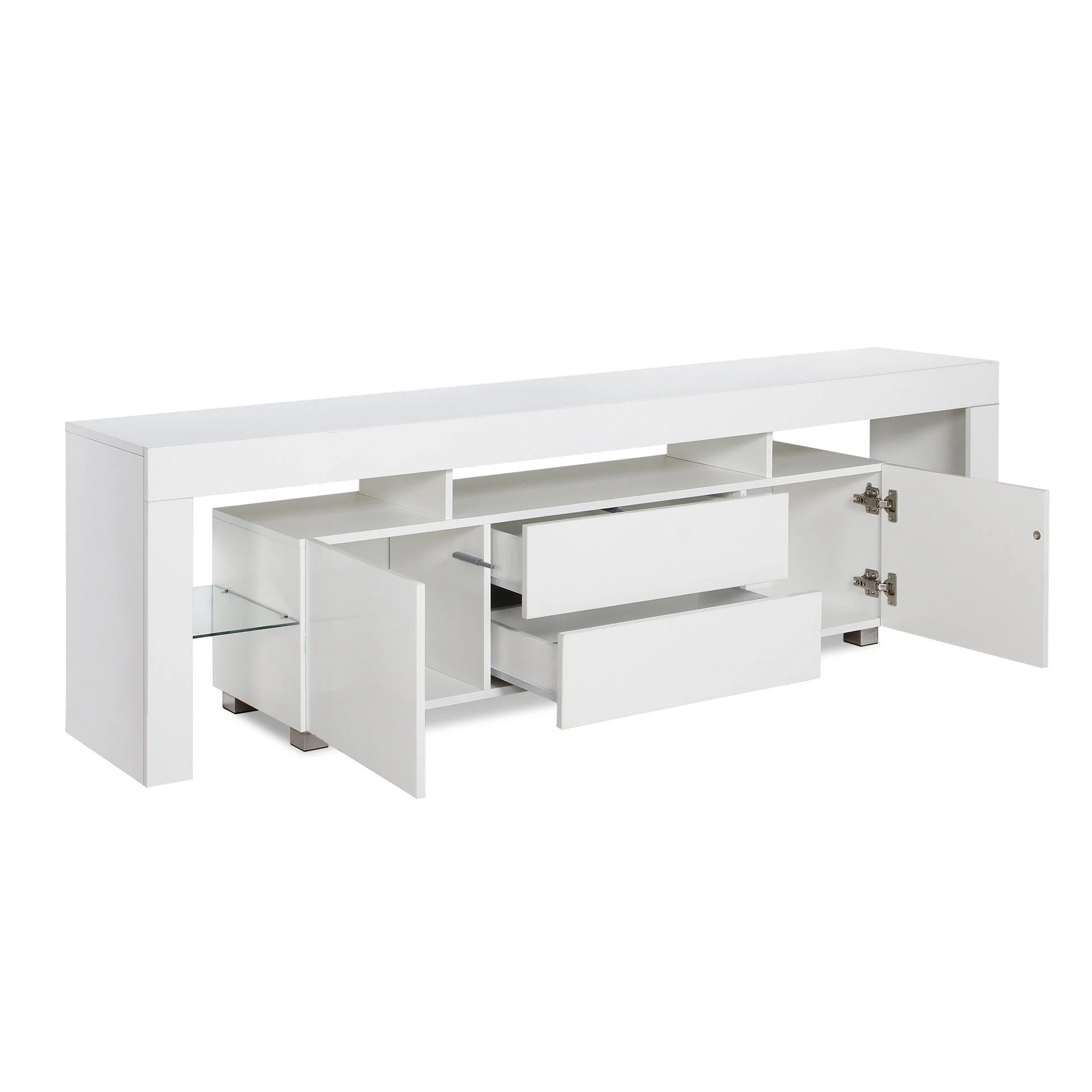 Micco 2m LED Entertainment Unit - White - Image 13