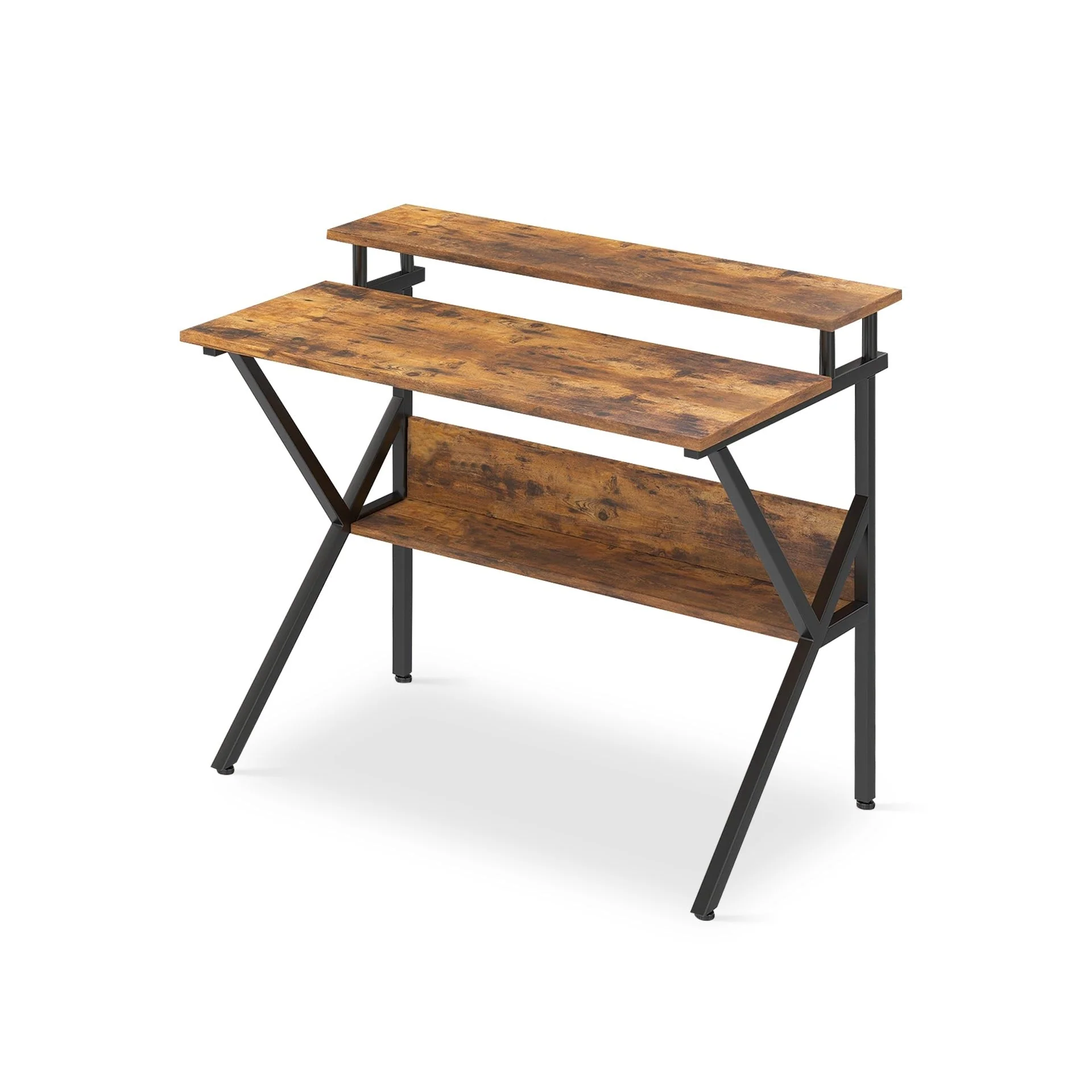 Michael 70cm Computer Desk Study Table - Rustic Brown - Image 7
