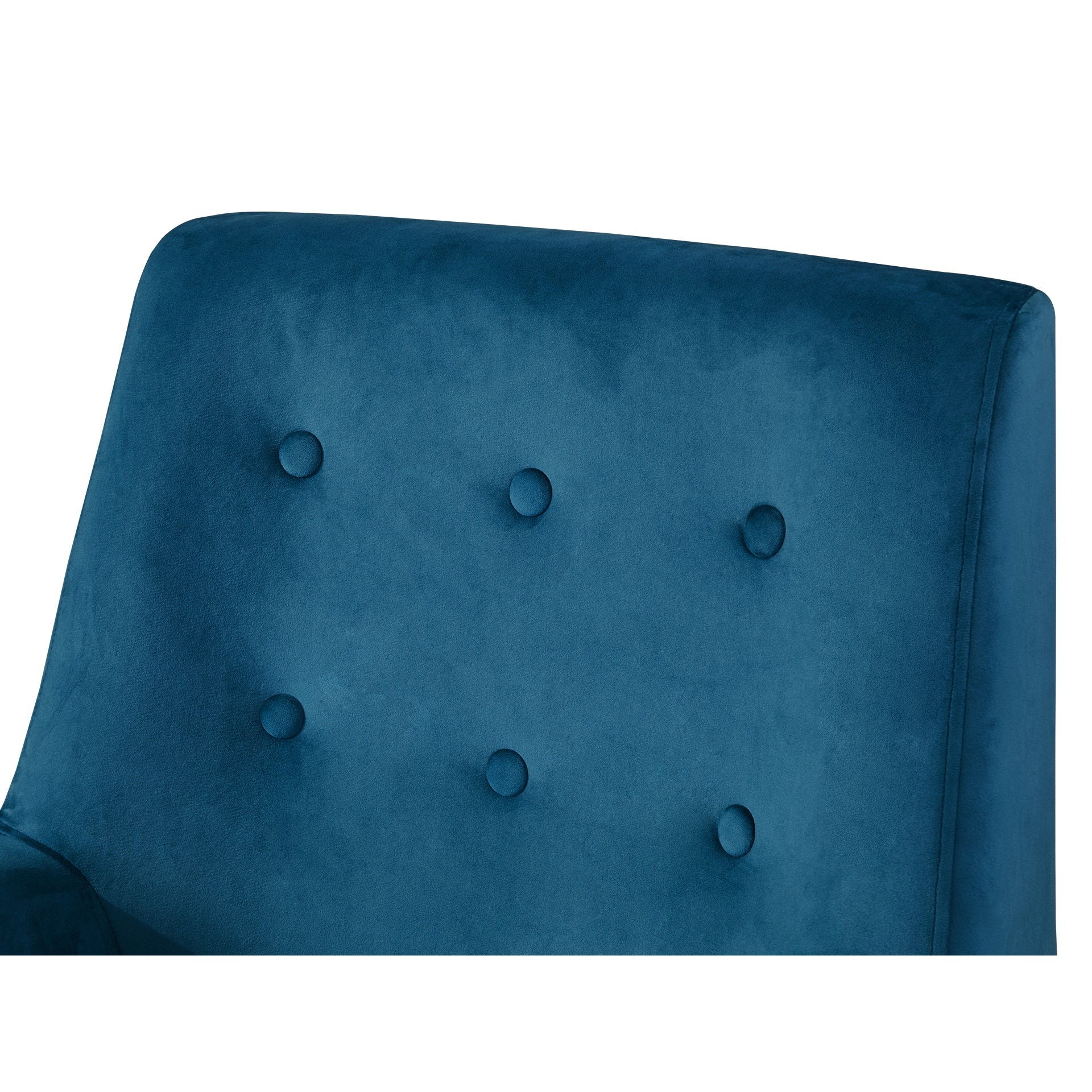 Mila Velvet Armchair - Blue - Image 8