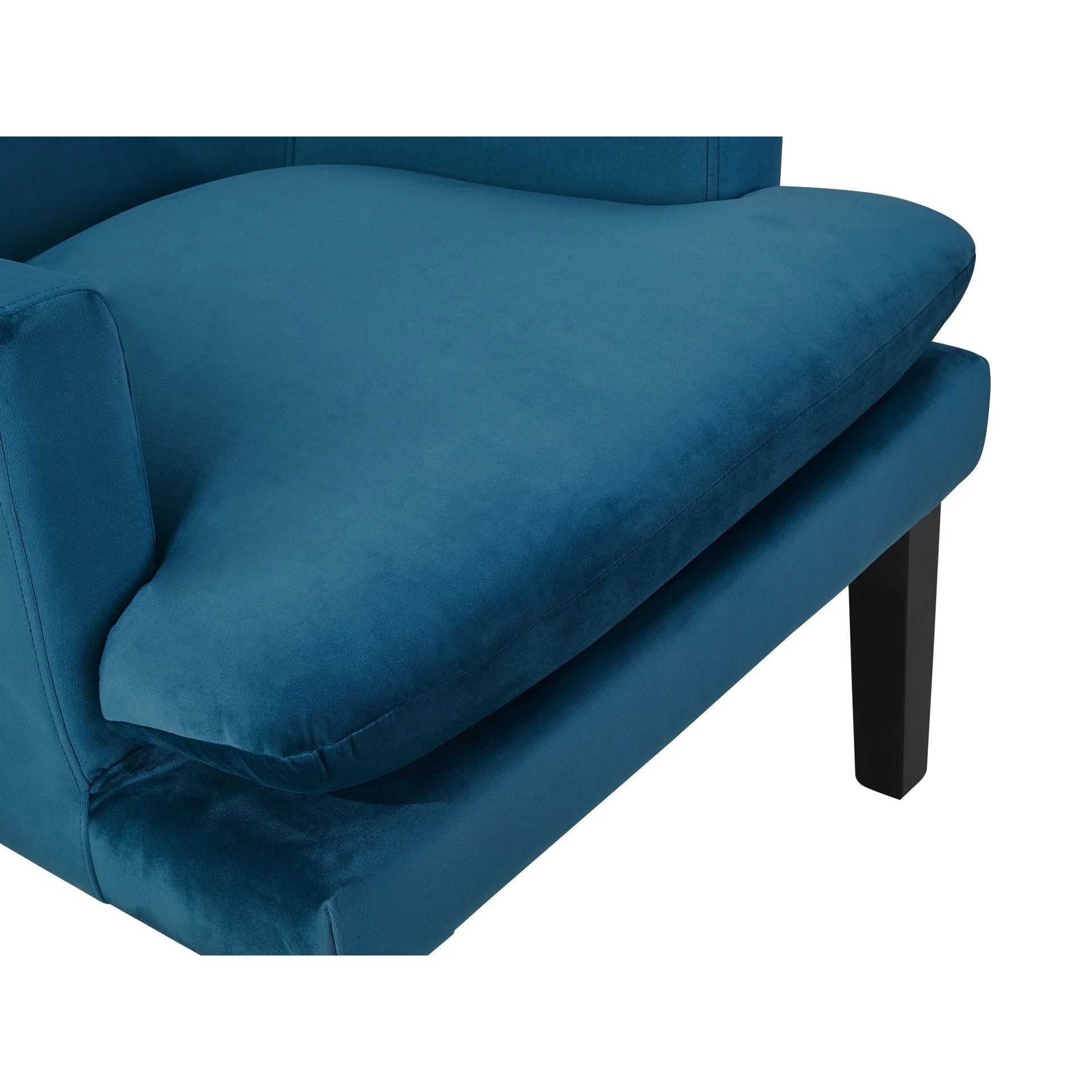 Mila Velvet Armchair - Blue - Image 9