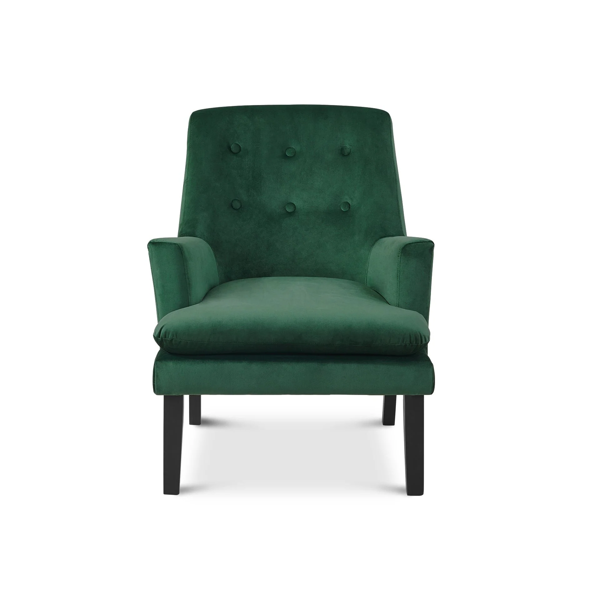 Mila Velvet Armchair - Green - Image 6
