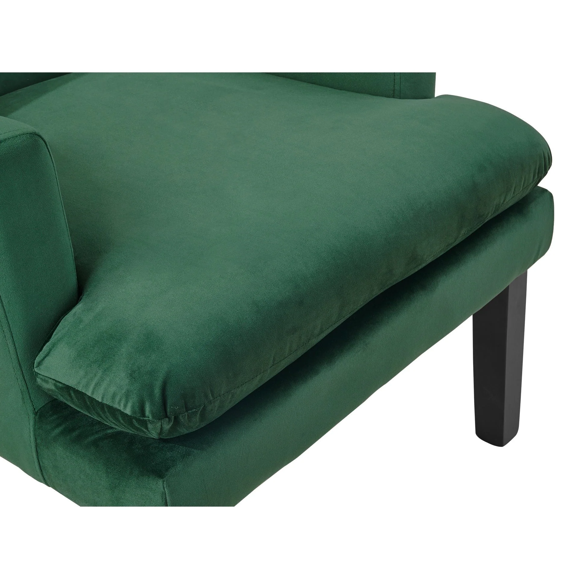 Mila Velvet Armchair - Green - Image 7