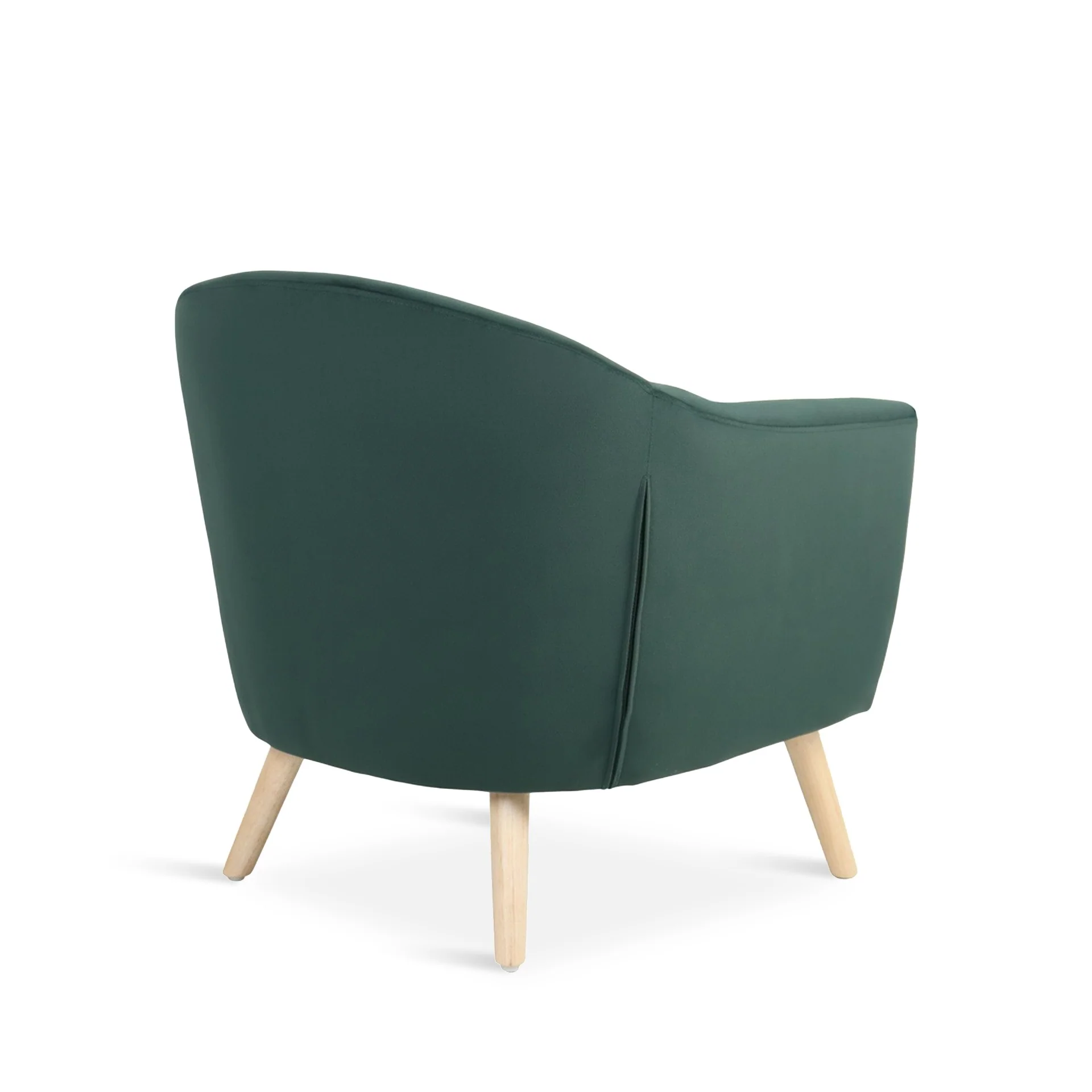 Millo Velvet Armchair - Dark Green - Image 11
