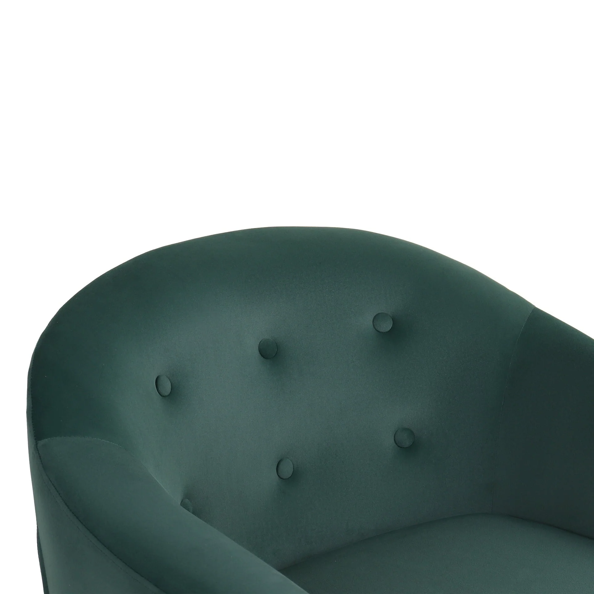 Millo Velvet Armchair - Dark Green - Image 13