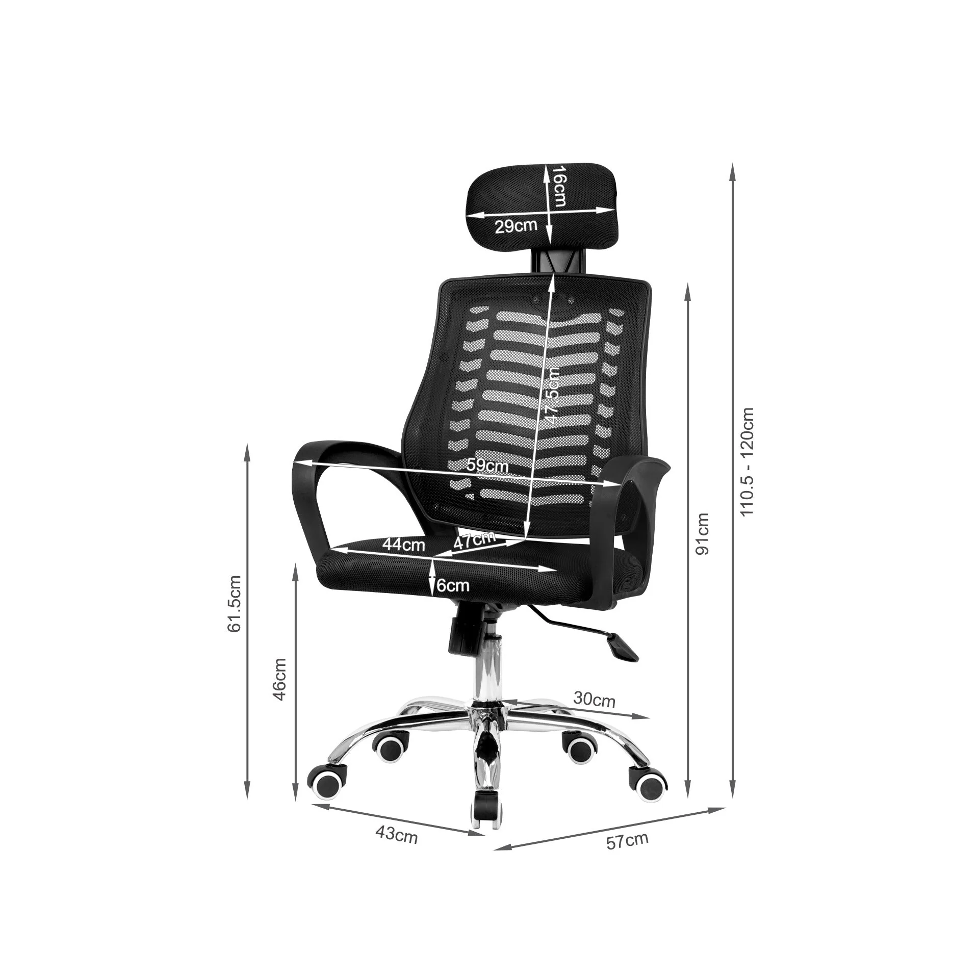 Milo Office Chair - Black - Image 8