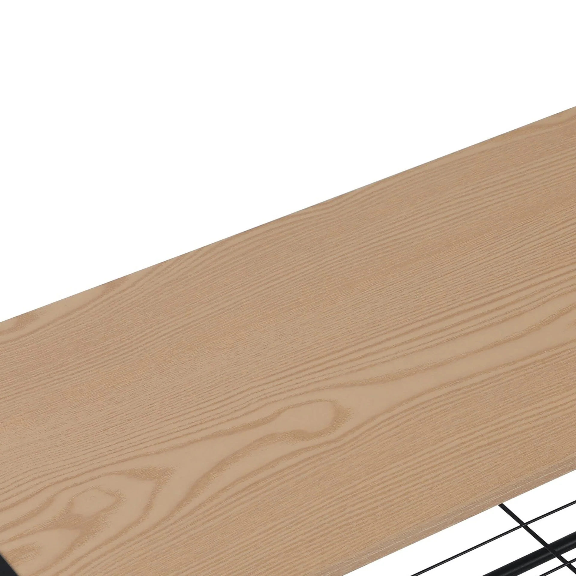Milton 4 Tier Storage Shelf - Maple + Black - Image 8