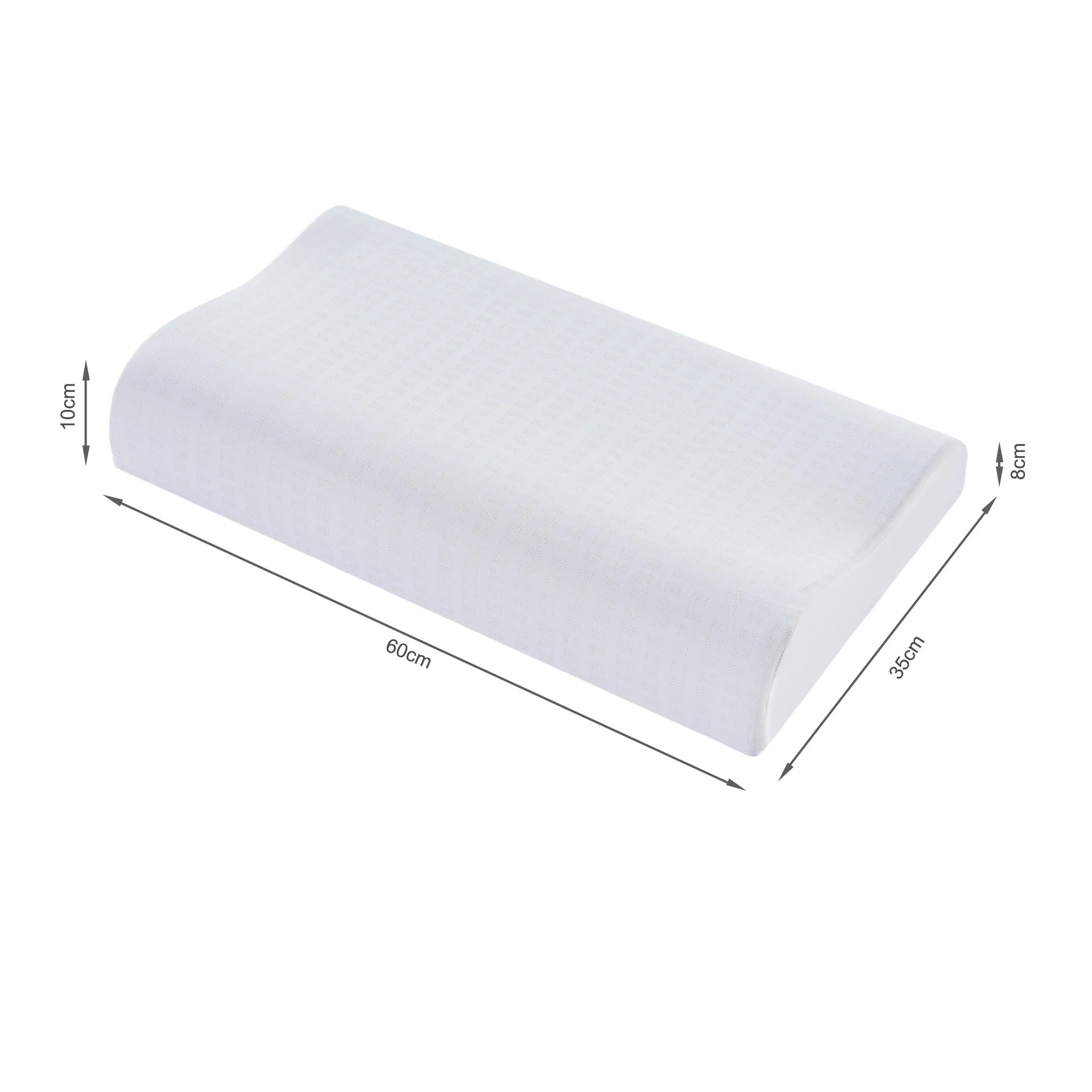MiniContour Memory Foam Pillow 60 x 35 x 8/10CM - Image 13
