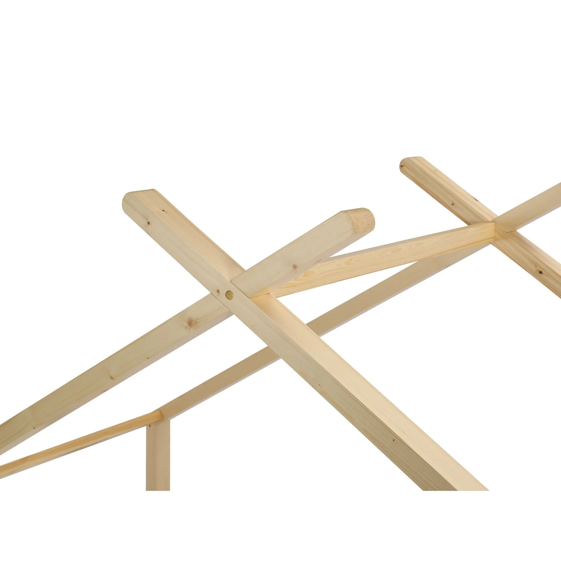 Minto Single Wooden House Bed Frame - Oak - Image 8