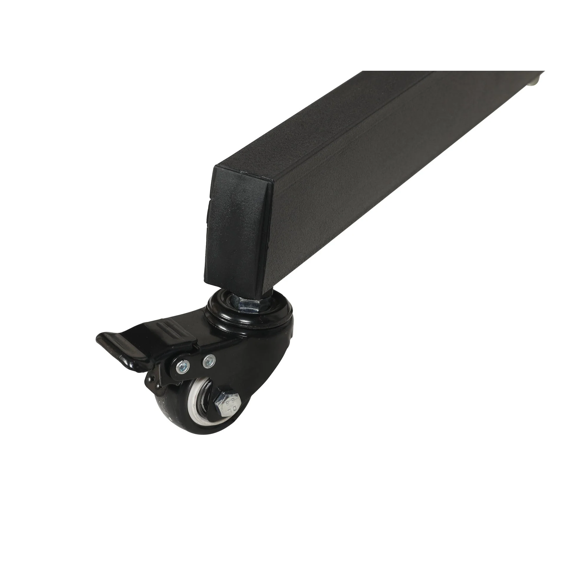 Mobile TV Stand with Wheels Height Adjustable 32"-65" - Image 3