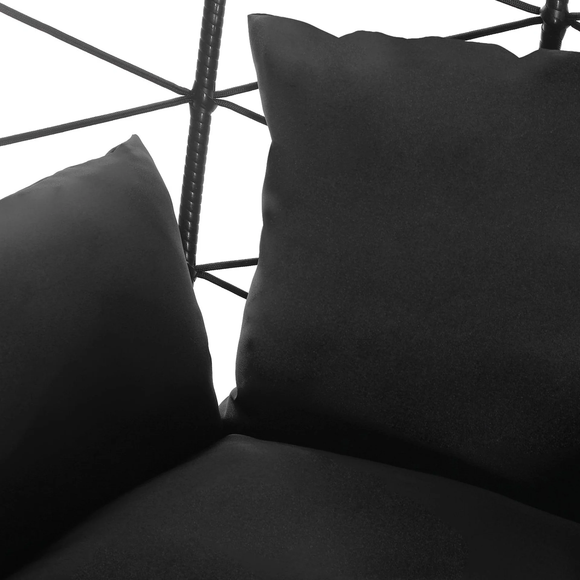 Molokai Outdoor Hanging Egg Chair - Black - Image 5