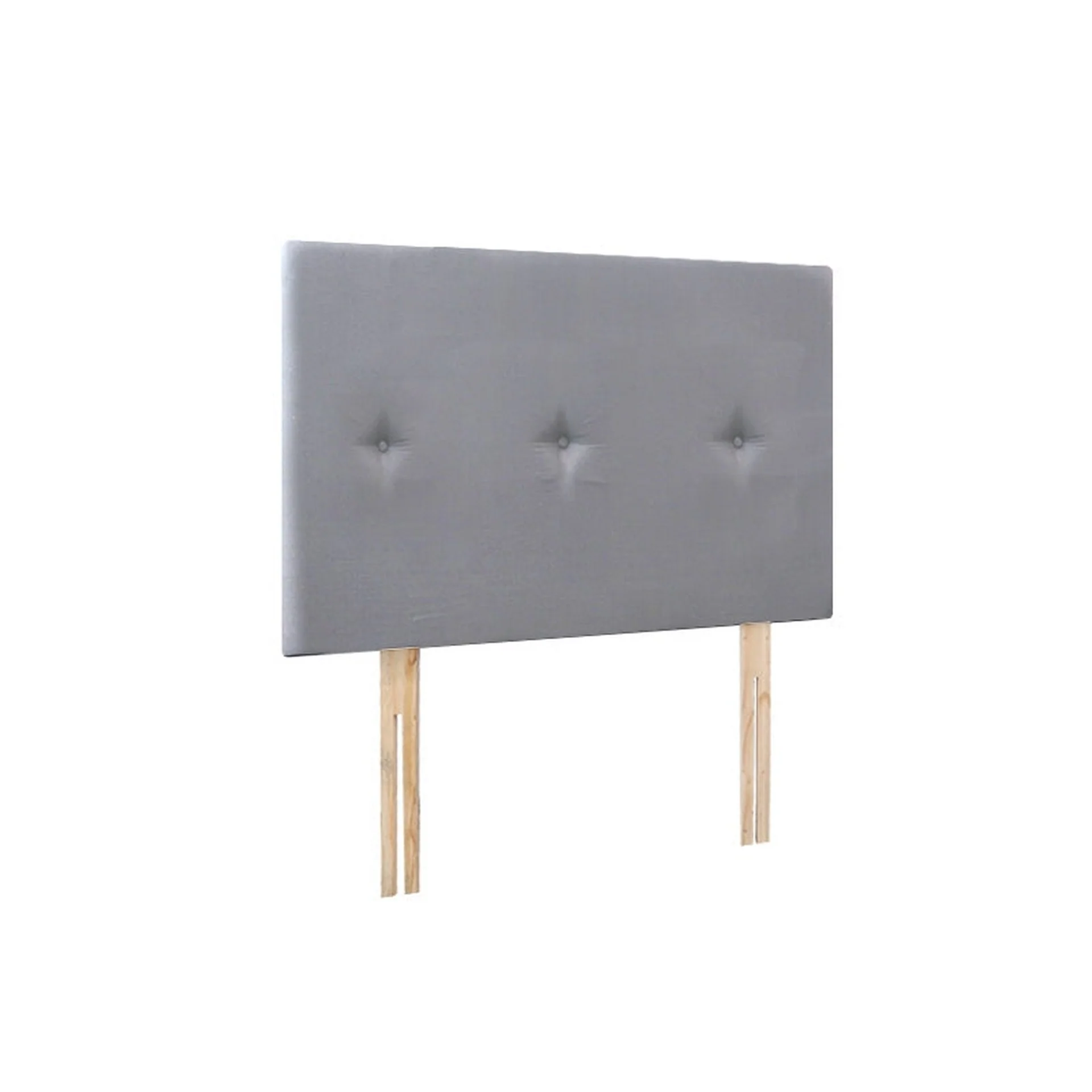 MORGAN Upholstered Headboard King Single - GREY - Image 3