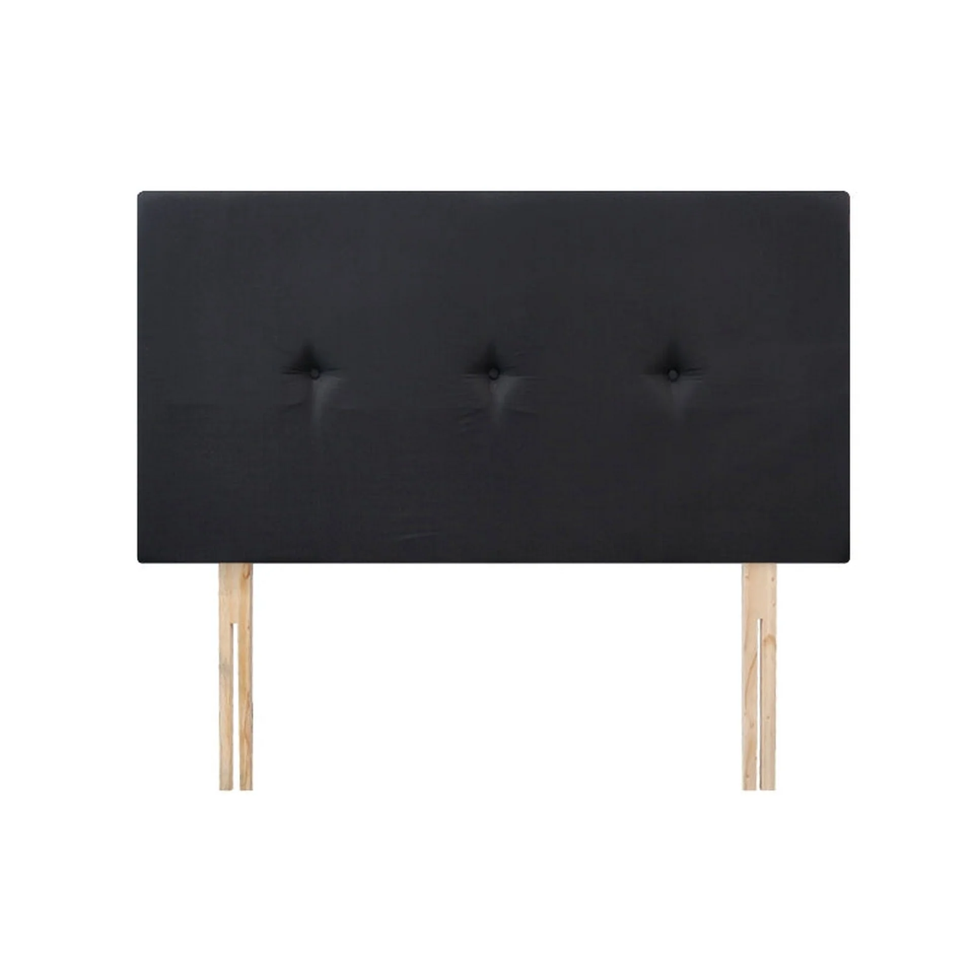 MORGAN Upholstered Headboard Queen - BLACK - Image 2