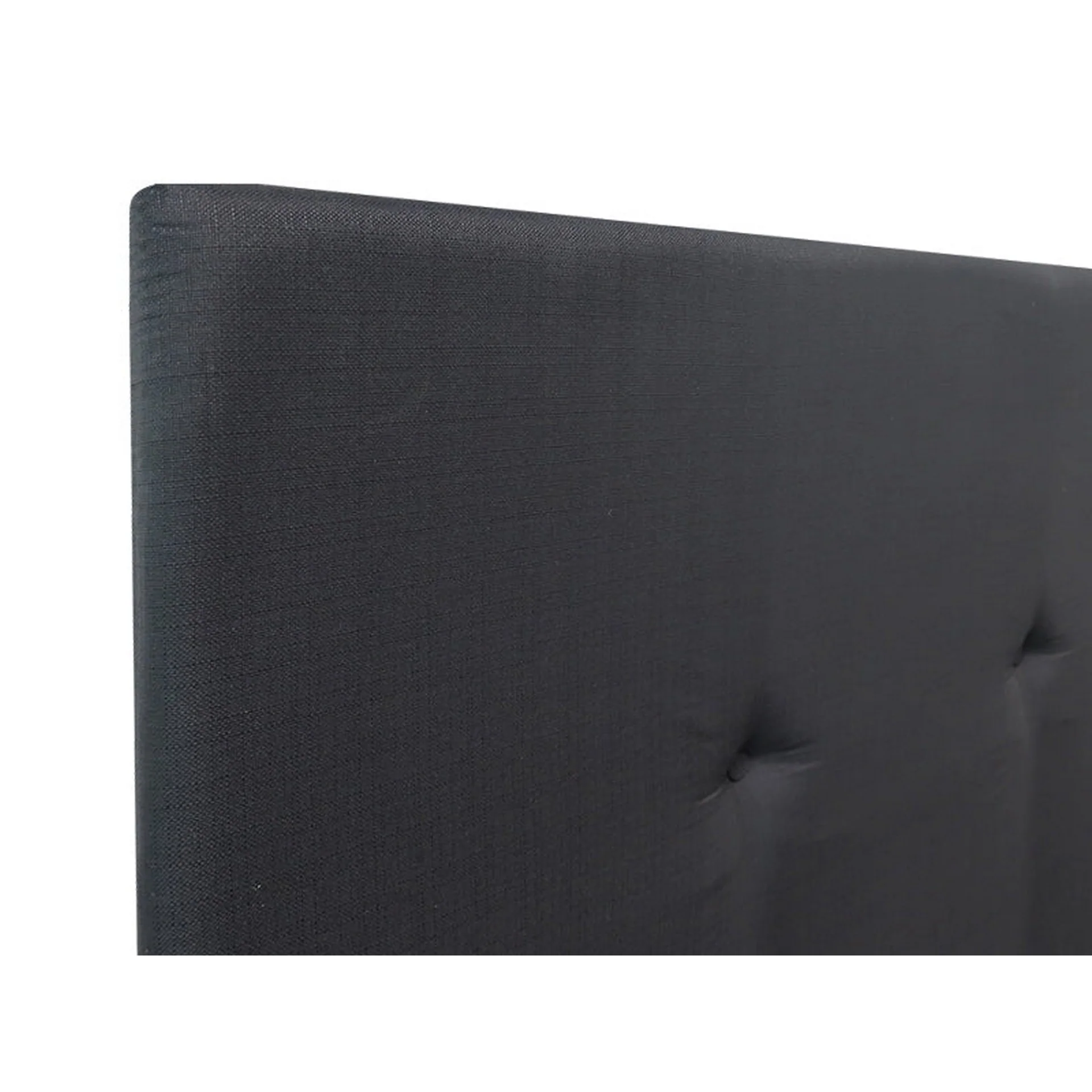MORGAN Upholstered Headboard Queen - BLACK - Image 6