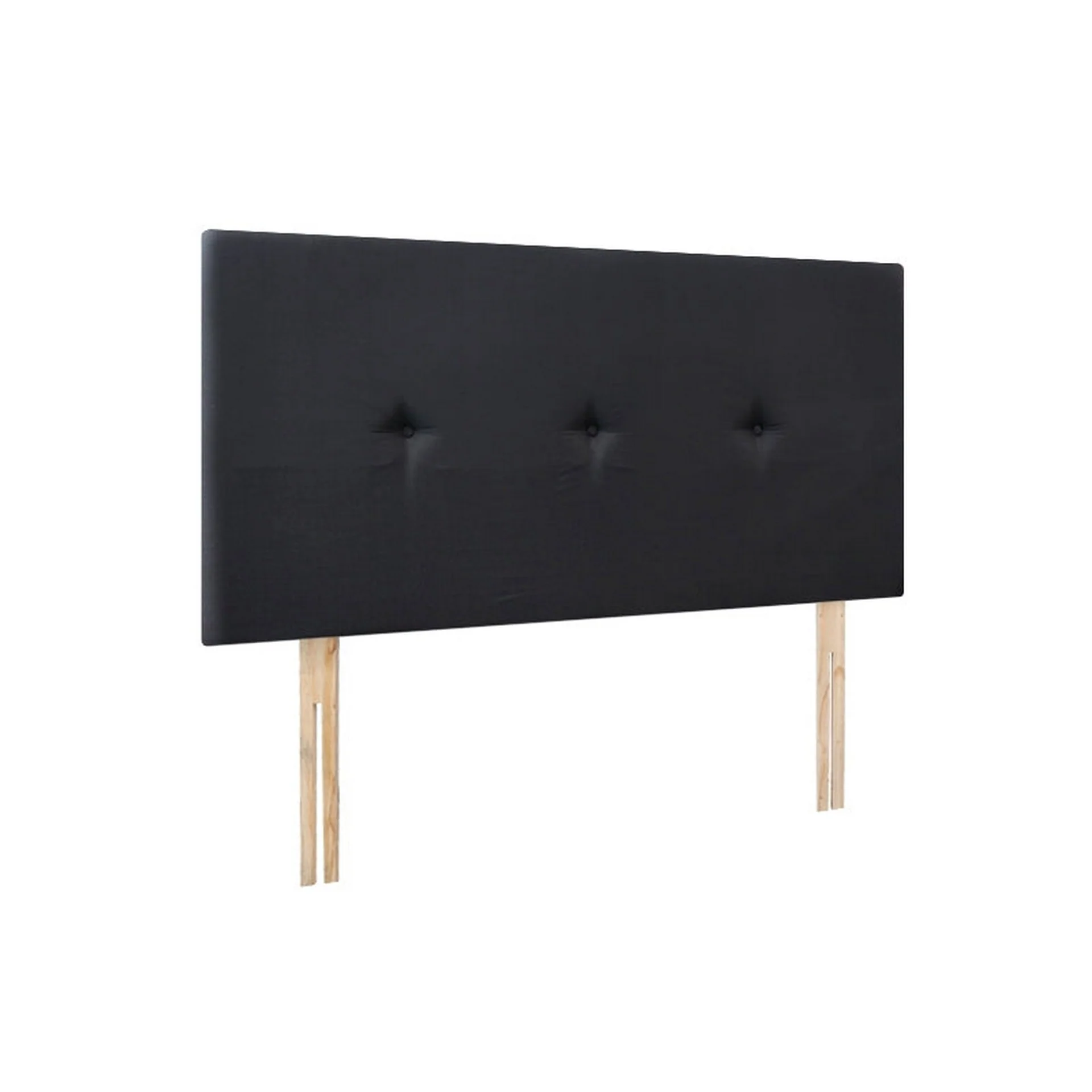 MORGAN Upholstered Headboard Queen - BLACK - Image 8