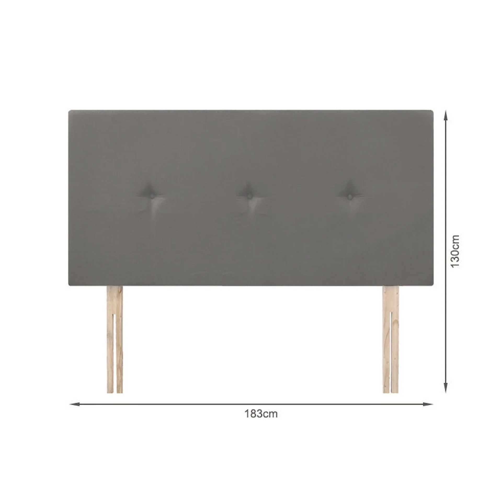 MORGAN Upholstered Headboard Super King - SLATE - Image 10