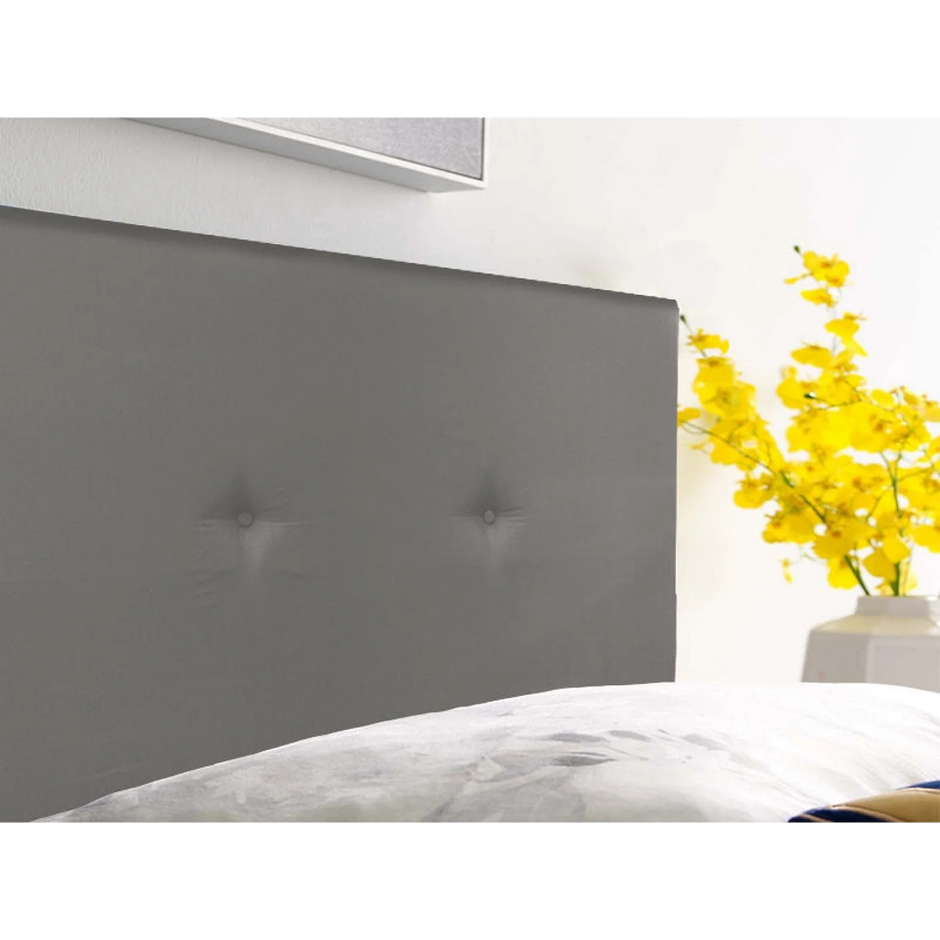 MORGAN Upholstered Headboard Super King - SLATE - Image 6