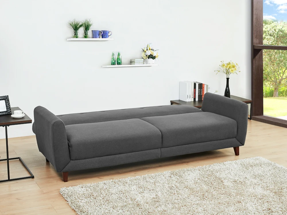 MUNICH 3-Seater Sofa Bed DARK GREY - Image 13