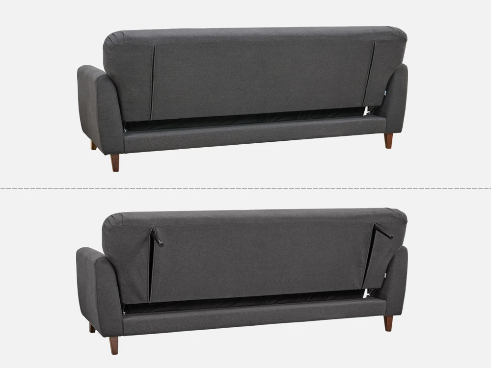 MUNICH 3-Seater Sofa Bed DARK GREY - Image 18