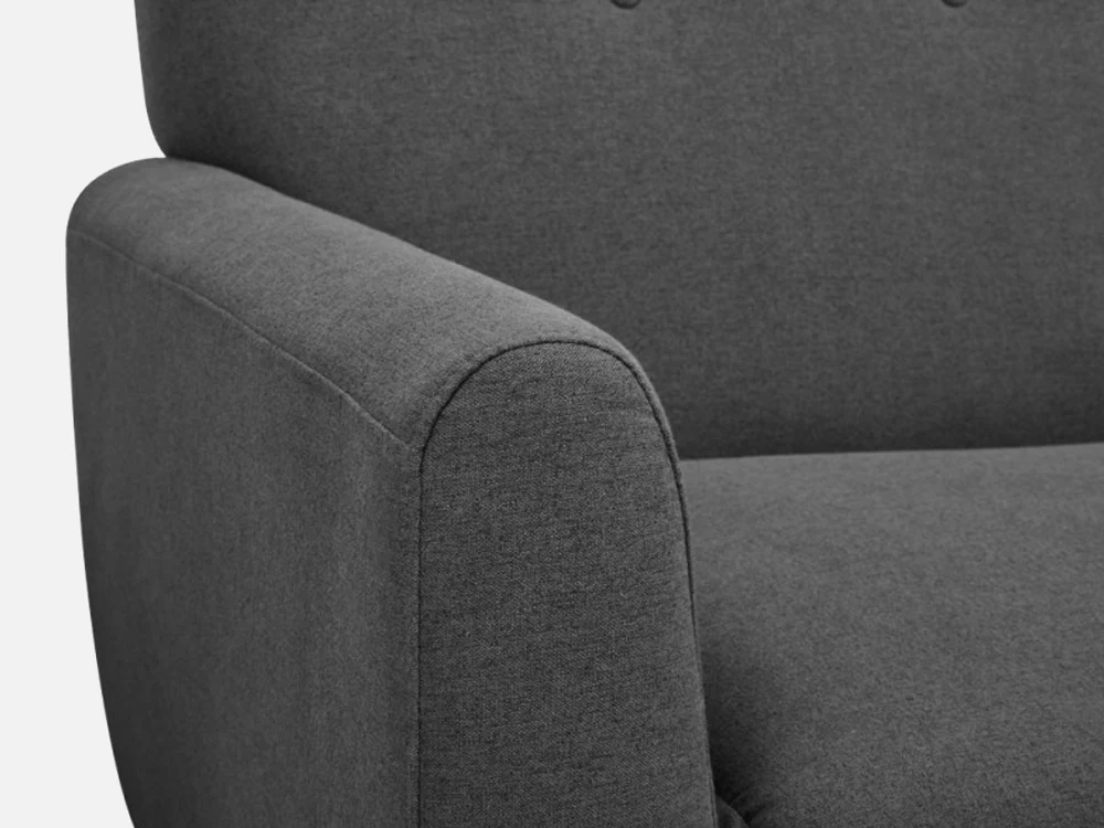 MUNICH 3-Seater Sofa Bed DARK GREY - Image 7