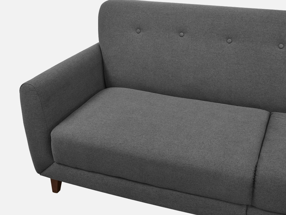 MUNICH 3-Seater Sofa Bed DARK GREY - Image 9