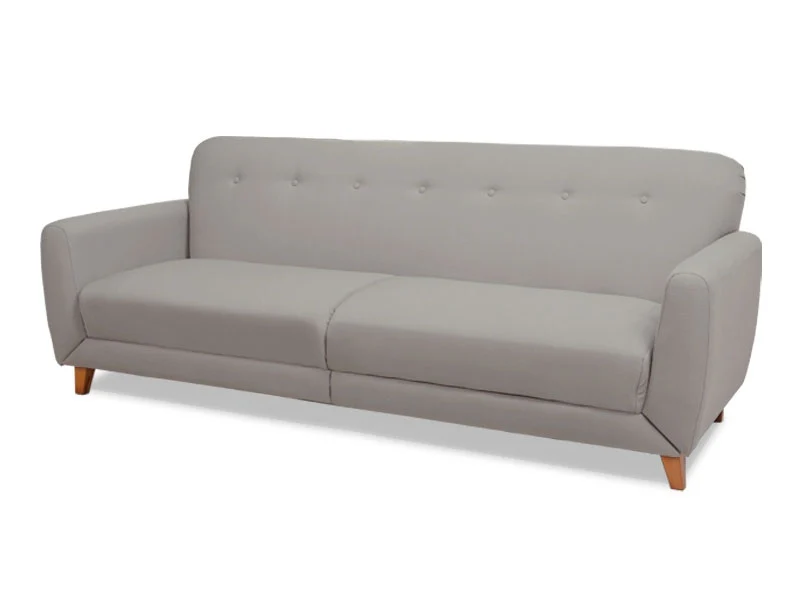 MUNICH 3 Seater Sofa Bed LIGHT GREY - Image 3