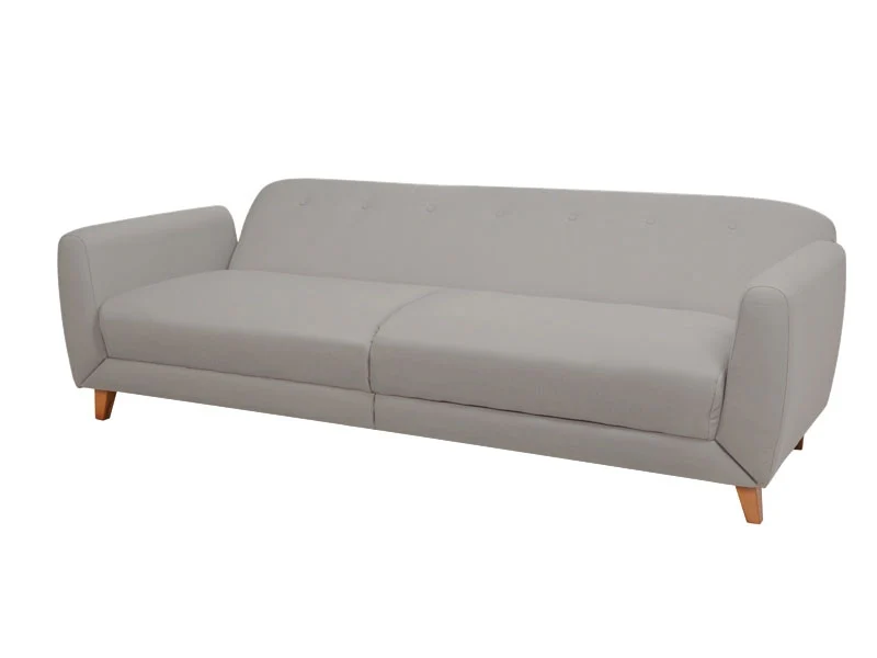MUNICH 3 Seater Sofa Bed LIGHT GREY - Image 5