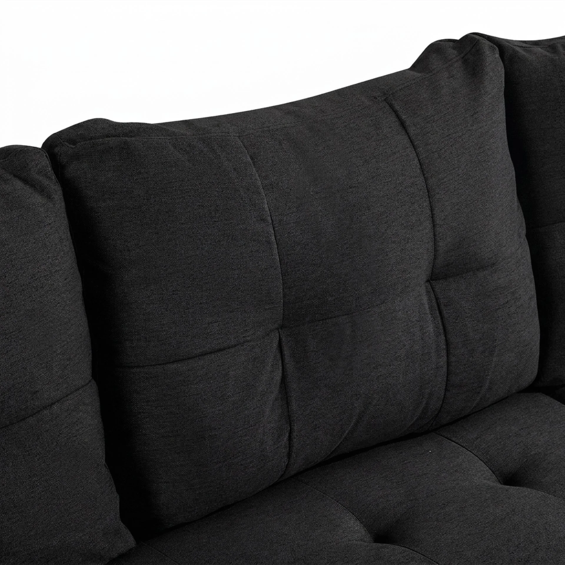 Murphy 3 Seater Sofa Bed with Storage - Black - Image 12