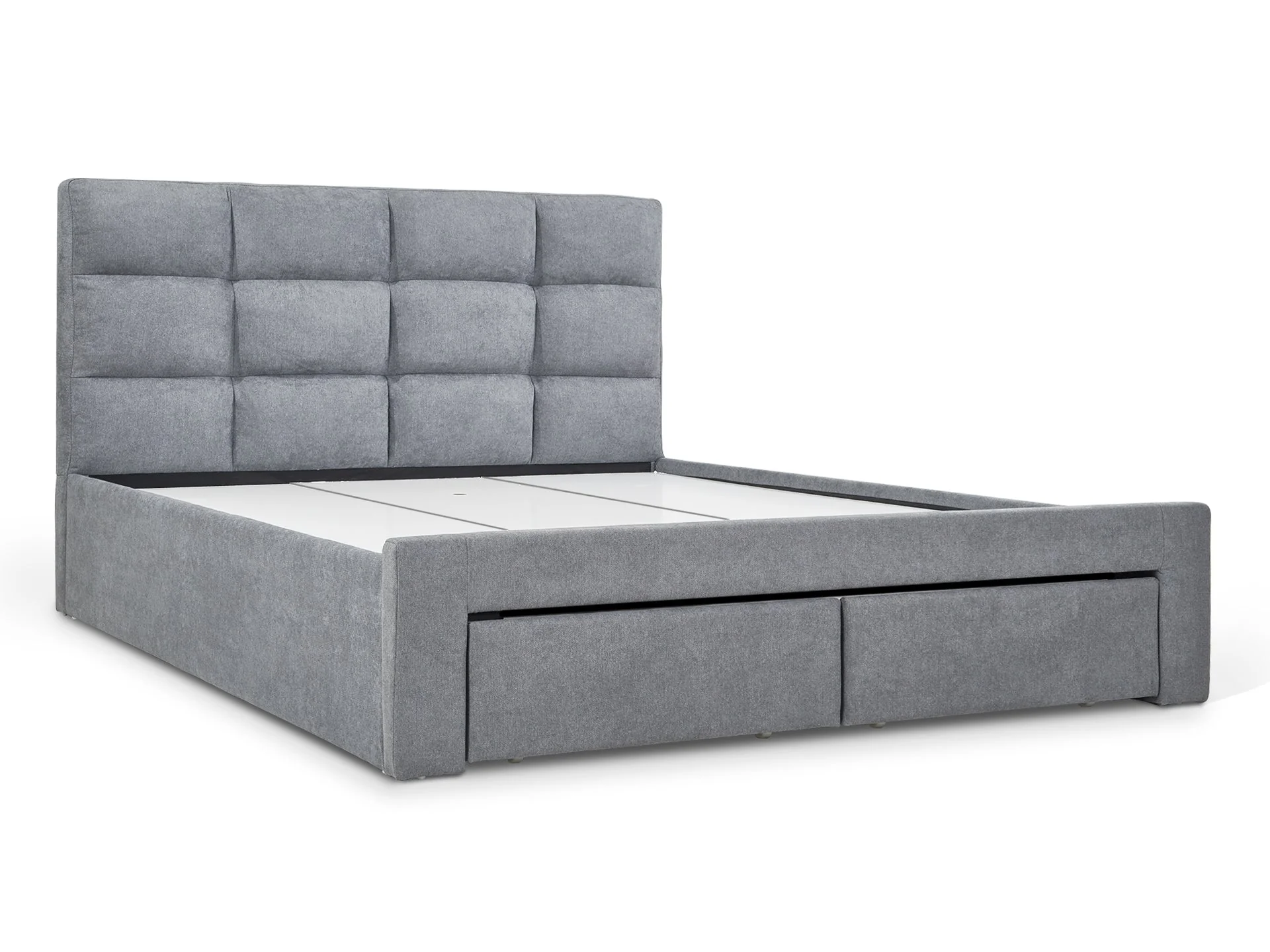 MUSALA King Bed Frame with Storage - DARK GREY - Image 13