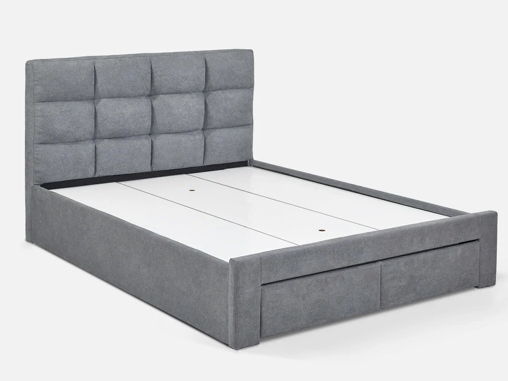 MUSALA King Bed Frame with Storage - DARK GREY - Image 17
