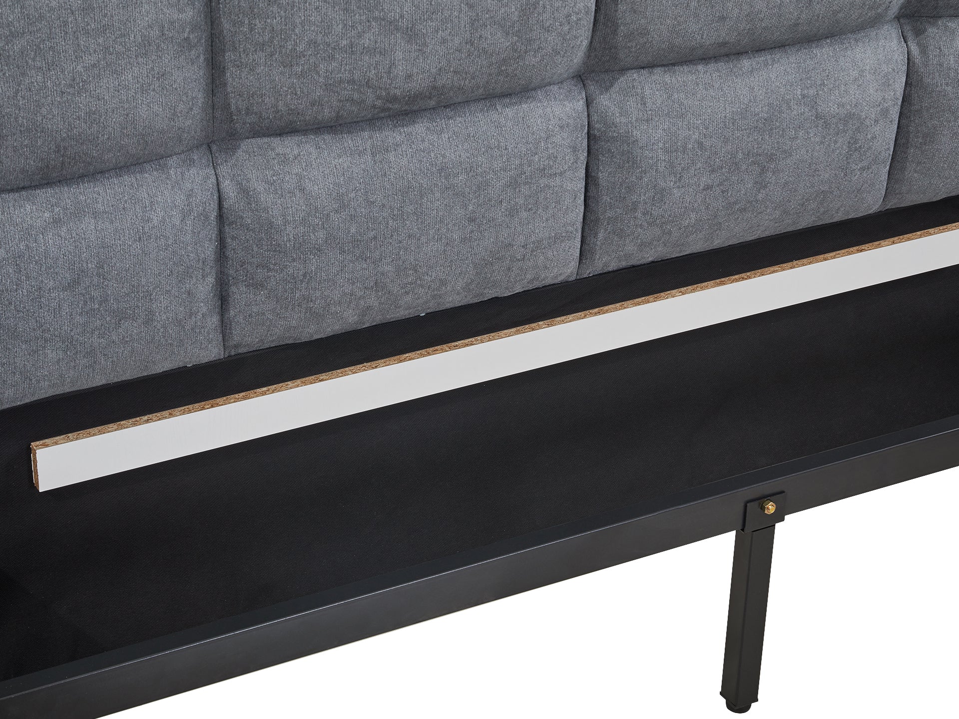 MUSALA King Bed Frame with Storage - DARK GREY - Image 8